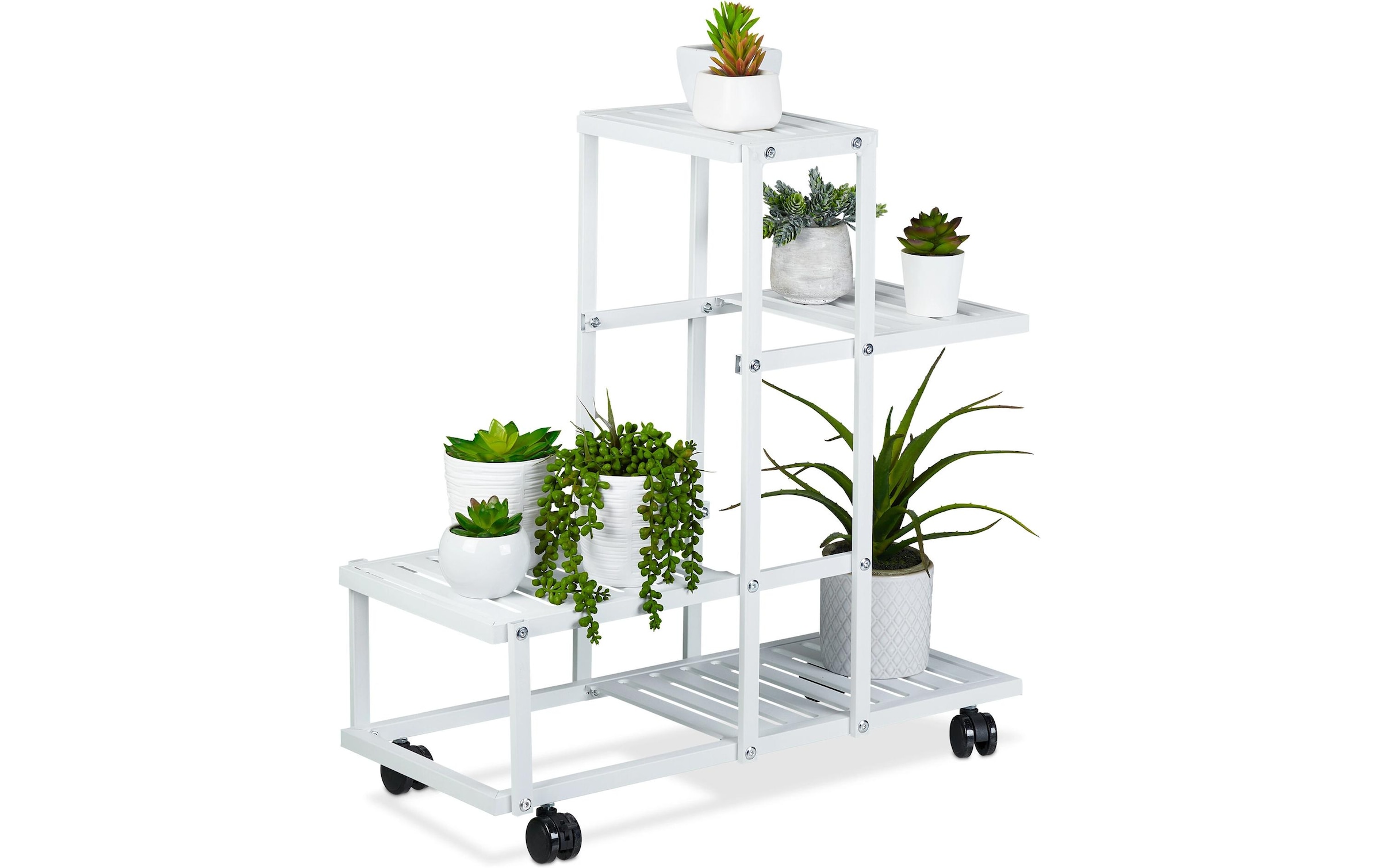 relaxdays Blumenständer »mit Rollen«