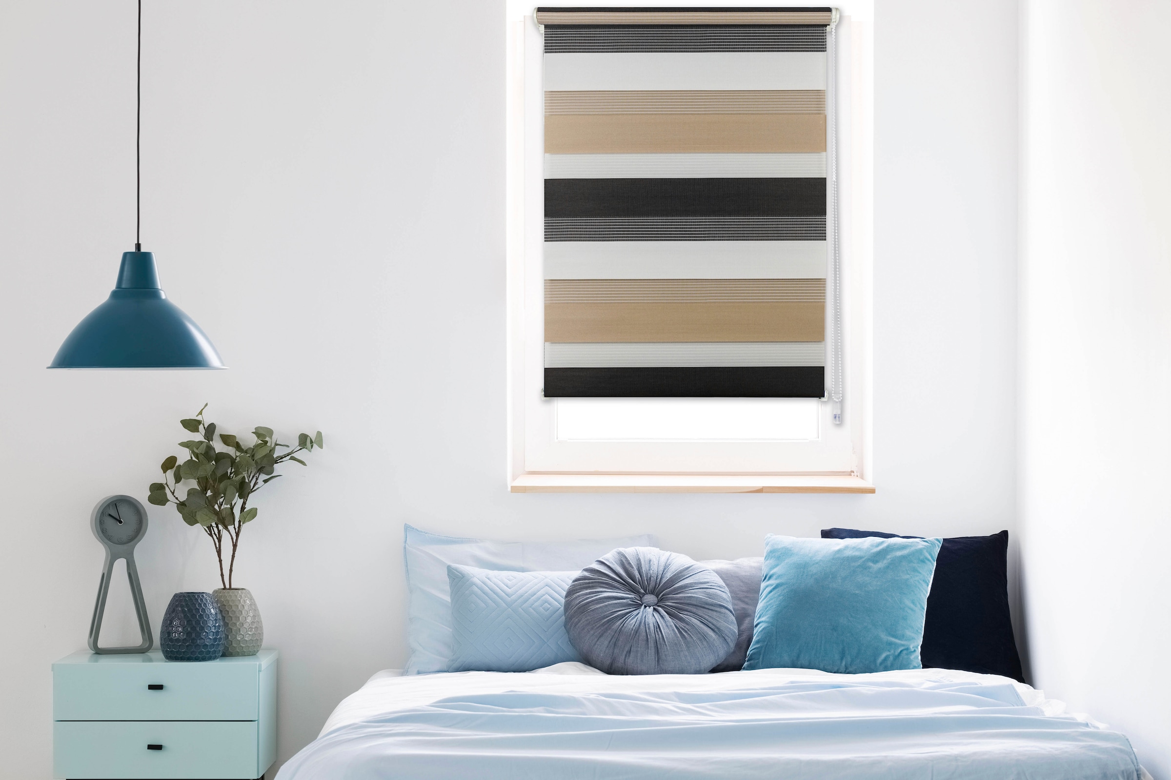 Image of mydeco Doppelrollo »Just-Triple«, Lichtschutz, ohne Bohren, freihängend bei Ackermann Versand Schweiz