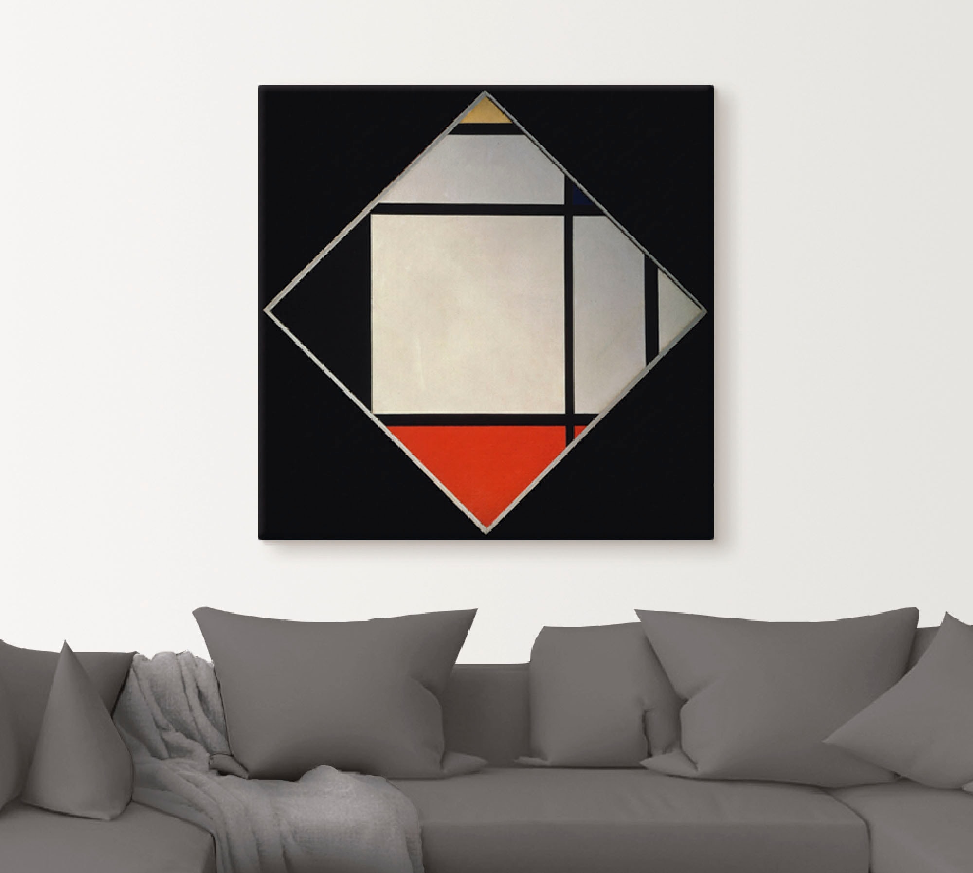 Artland Tableau sur toile »Rhombus II.« 1 cuis tlg. auf Holzrahmen gespannt