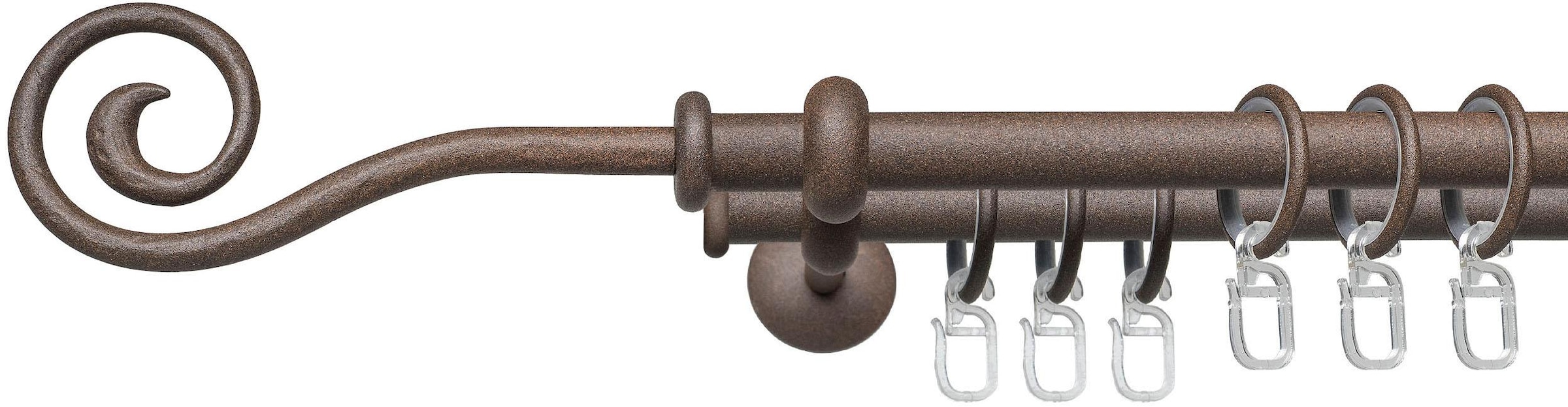 Image of Liedeco Gardinenstange "Esp Spirale" Ø 16 mm 2 läufig-läufig Fixmass 2-läufig im Fixmass Ø 16 mm