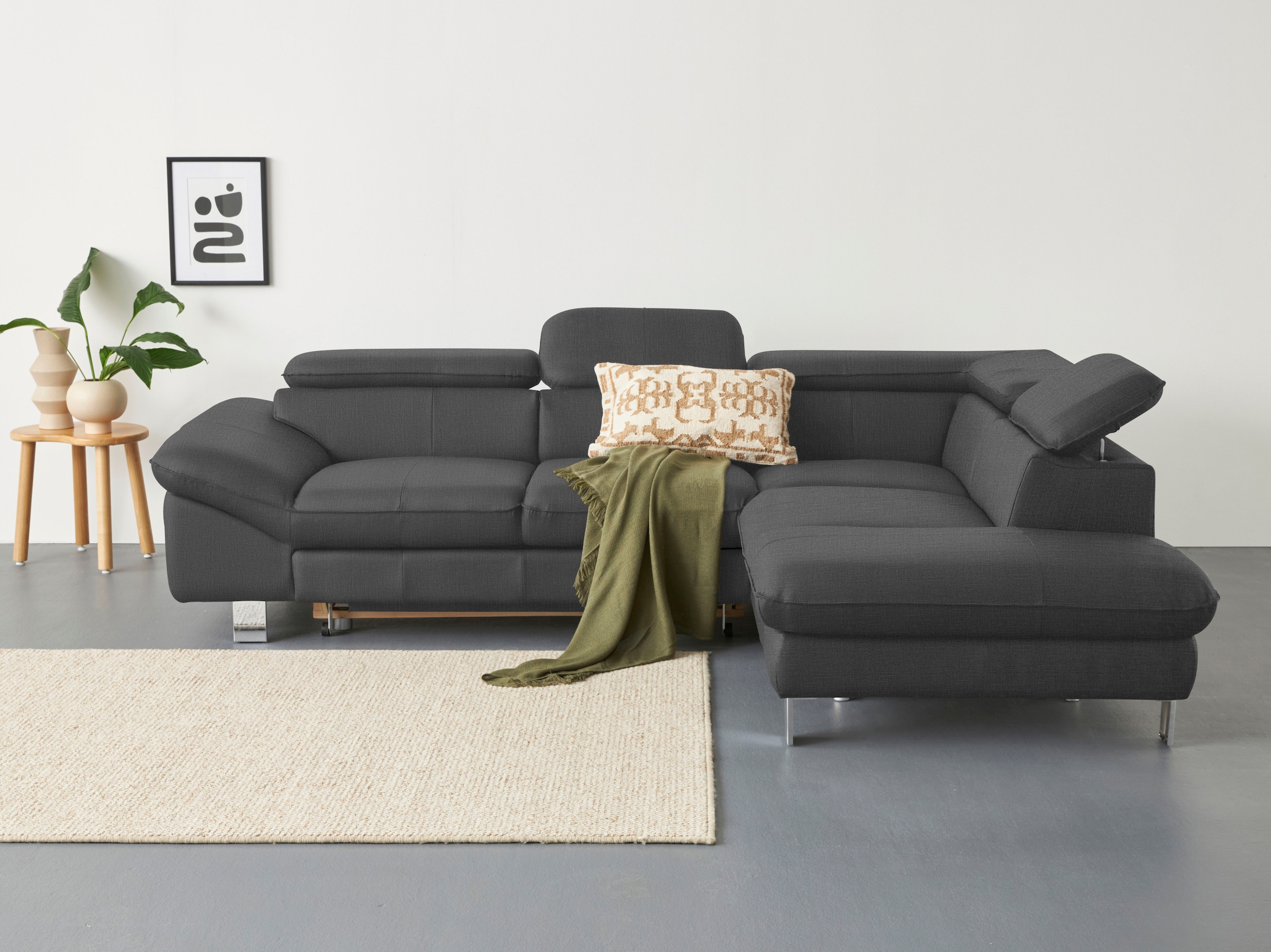 Image of COTTA Ecksofa "Driver L-Form" mit Kopfteilverstellung, wahlweise mit Bettfunktion & Bettkasten