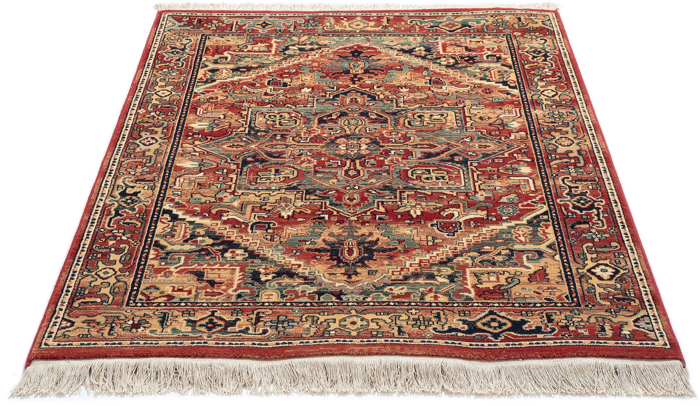 Image of THEKO Wollteppich »Saharna 2886«, rechteckig, 10 mm Höhe, reine Wolle, Orient-Optik, mit Fransen, ideal im Wohnzimmer & Schlafzimmer bei Ackermann Versand Schweiz