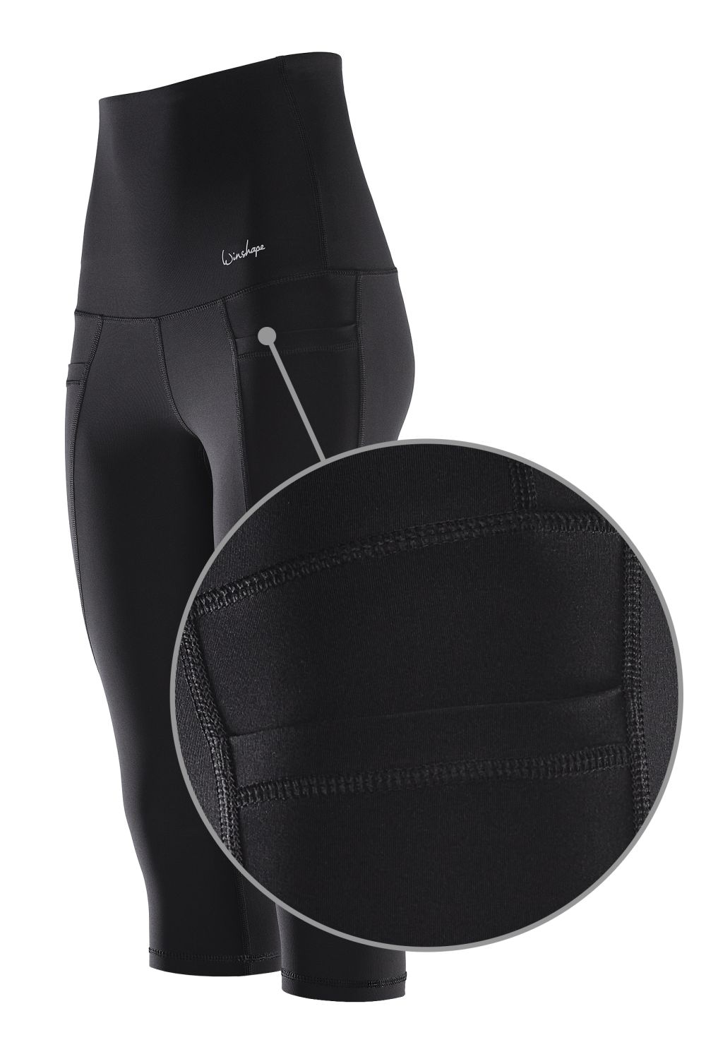 Winshape Leggings »Functional Power Shape ¾-Tights HWL214«, High Waist mit praktischen Taschen