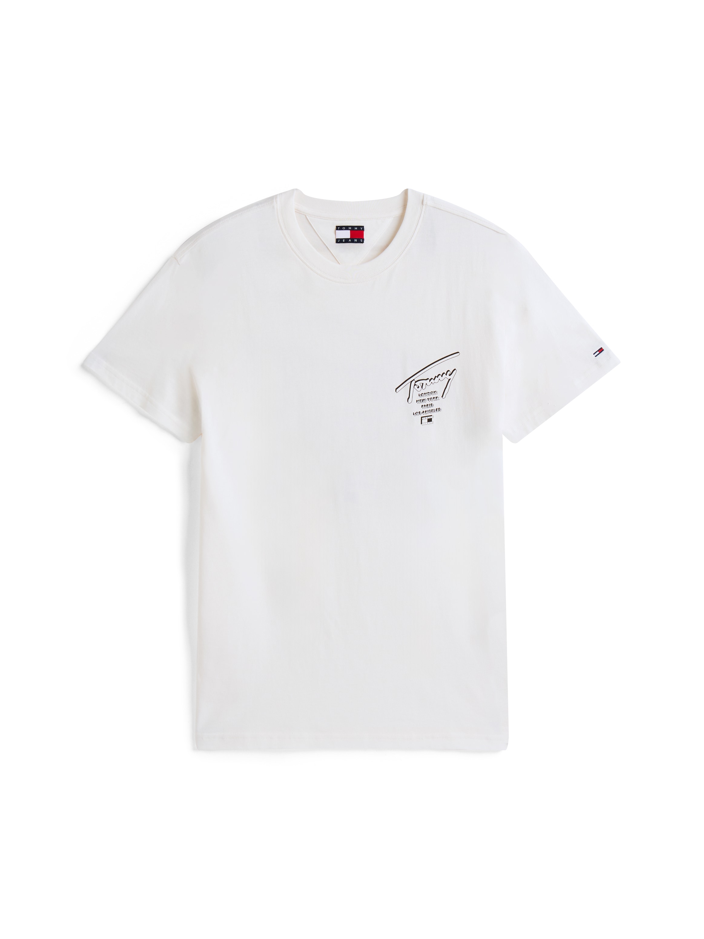 Tommy Jeans T-Shirt »TJM SIGN CITY TEE EXT« Rundhals, regular fit, grosser Rückenprint