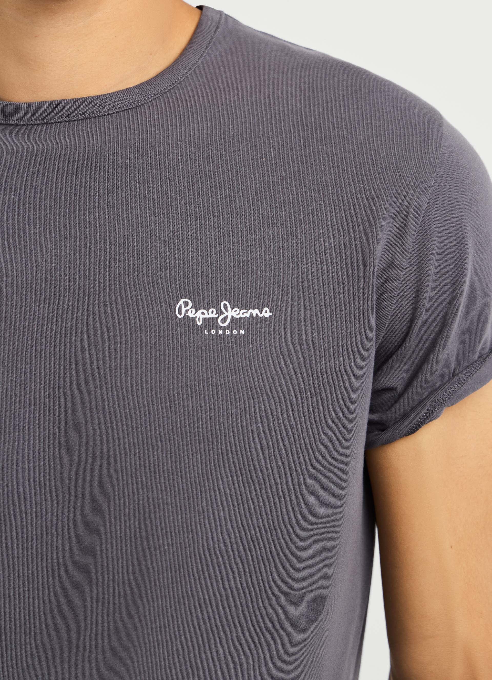 Pepe Jeans T-Shirt »ORIGINAL BASIC 3N« Rundhals mit kleinem Logodruck