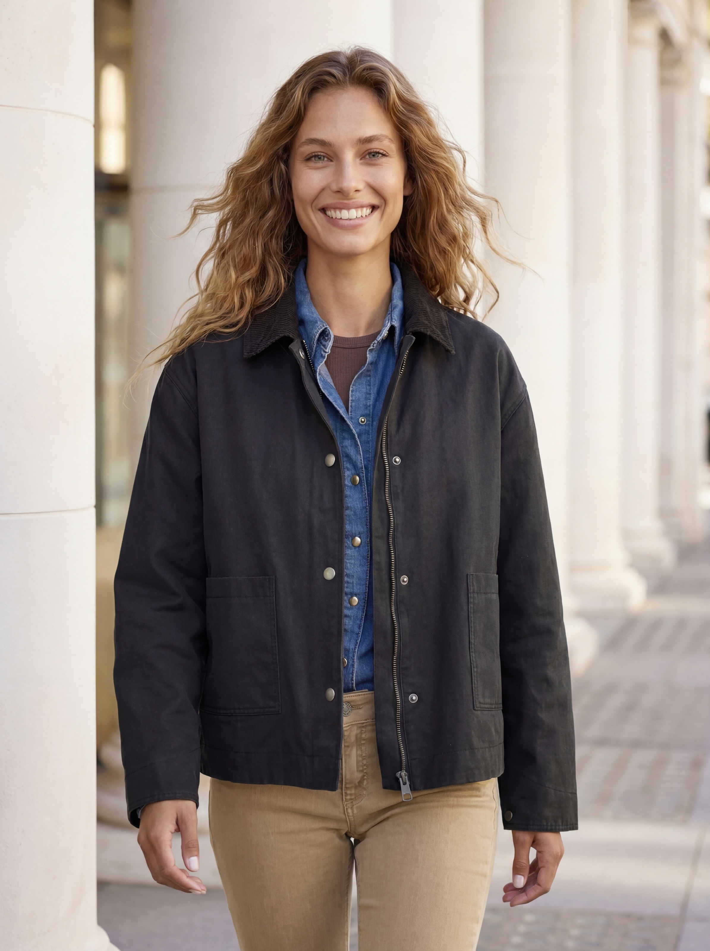 Image of French Connection Kurzjacke mit Kordkragen