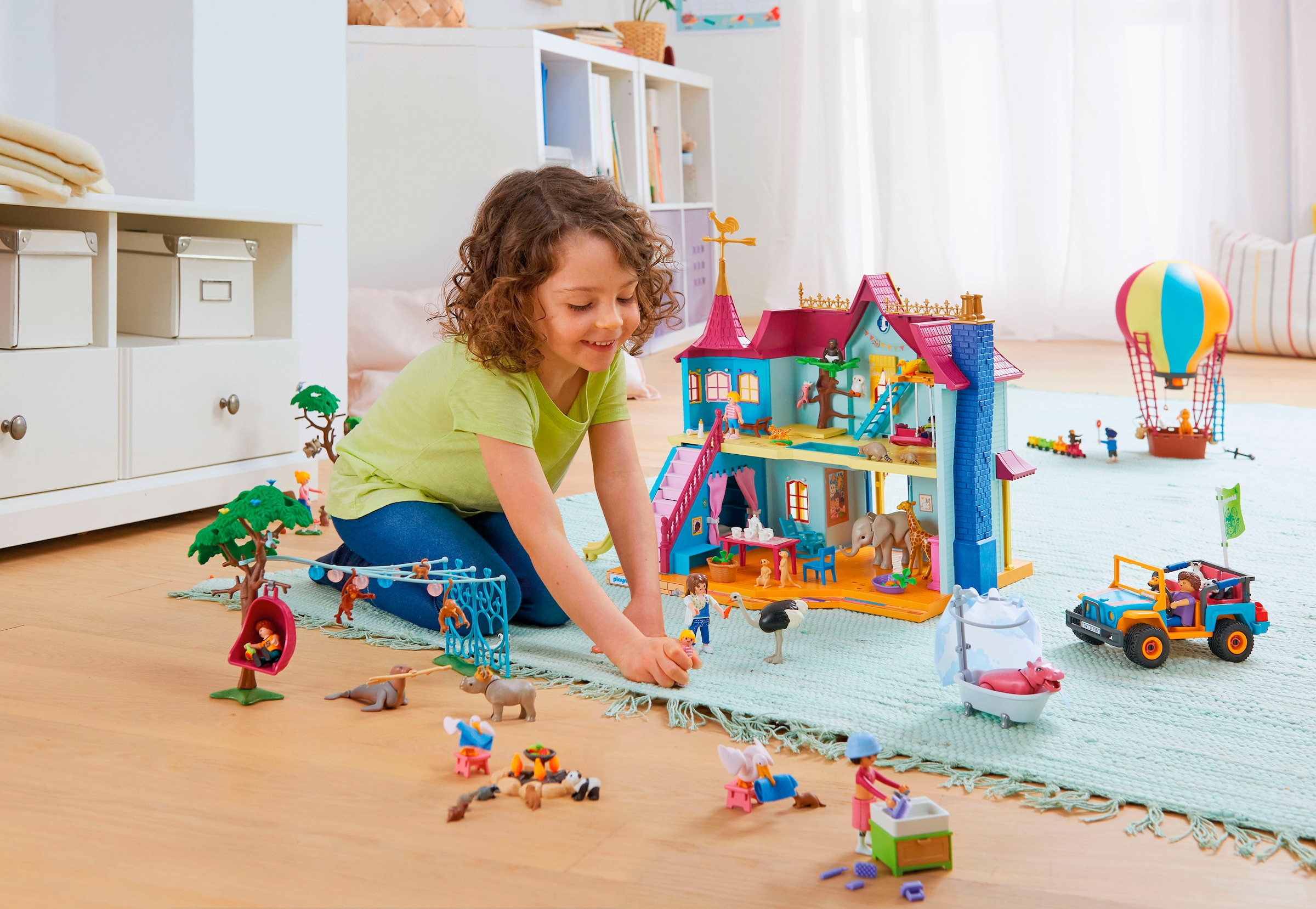 Playmobil® Jeu de construction »Bunter Geländewagen (71854), Animals & Friends« Made in Europe