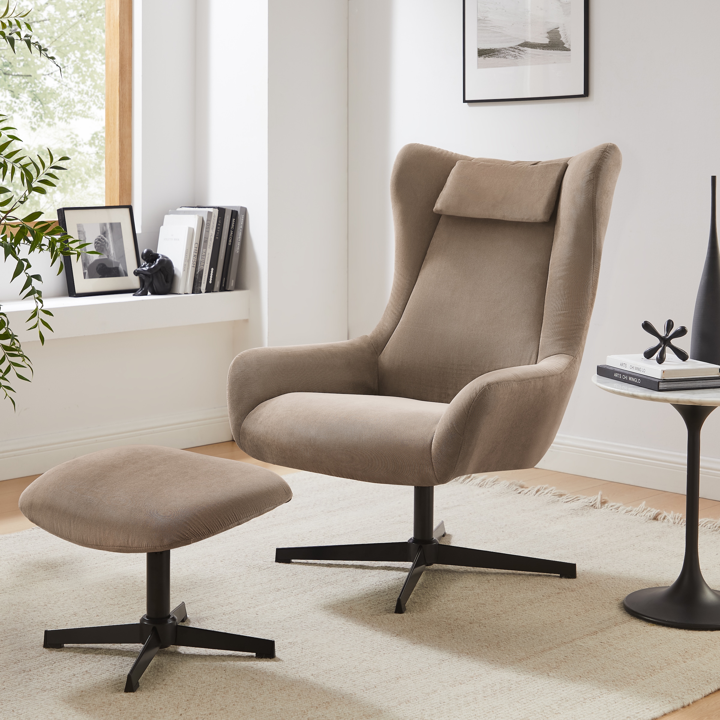 Image of SalesFever Sessel "Savannah Bequemer Sessel" Set, 2 Stk. tlg. mit Drehfunktion