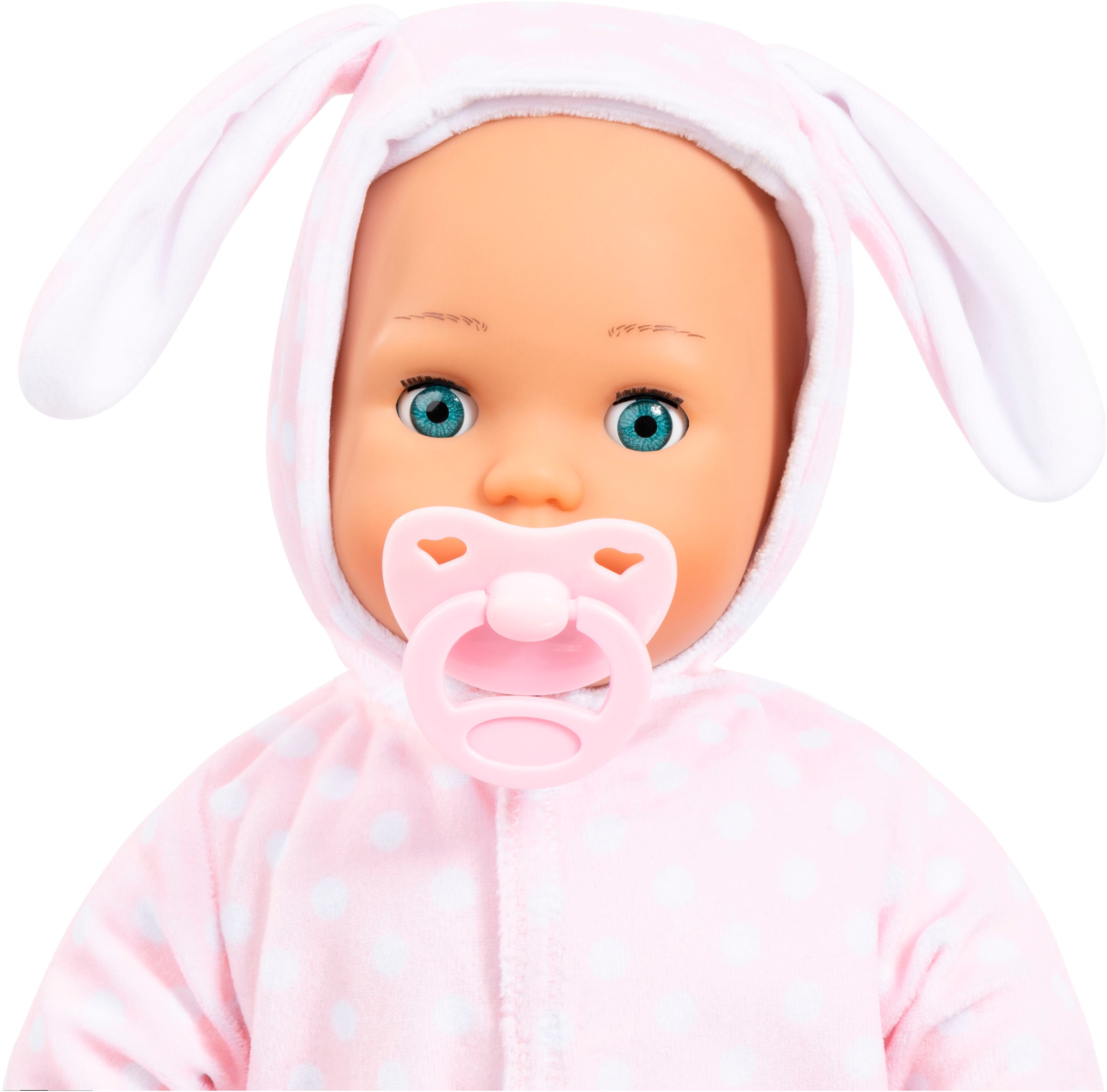 Bayer Babypuppe »First Words Baby, Anna 38 cm, rosa« mit Schlafaugen und Babygeräuschen