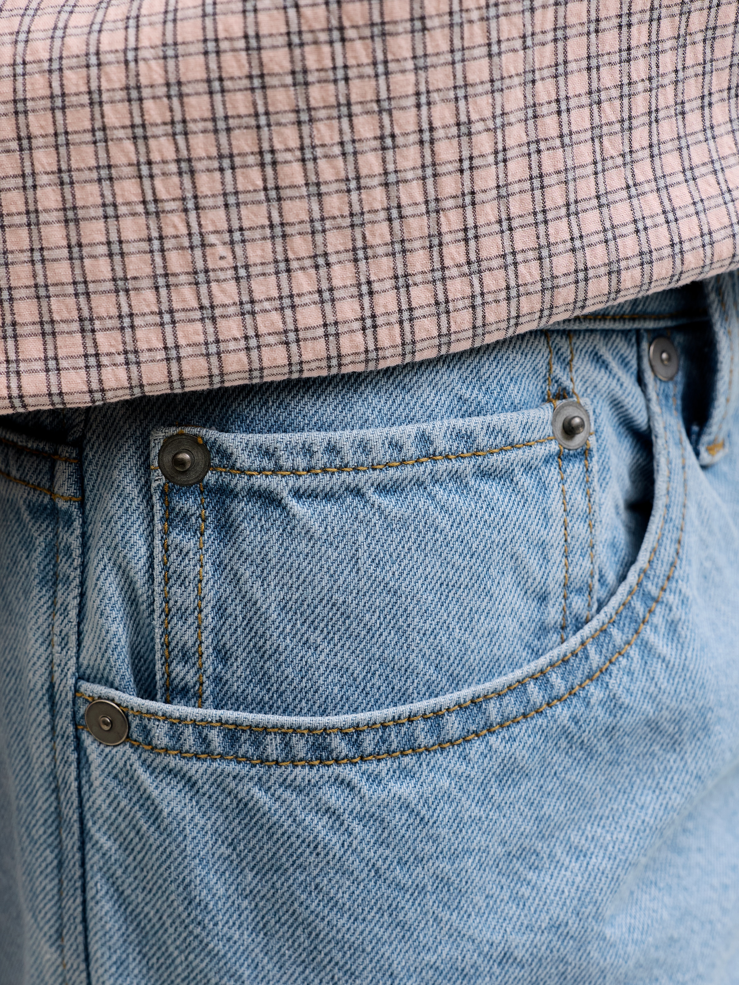Jack & Jones Short en jean »JJIALEX JJORIGINAL SHORT« coton, taille haute, coupe ample