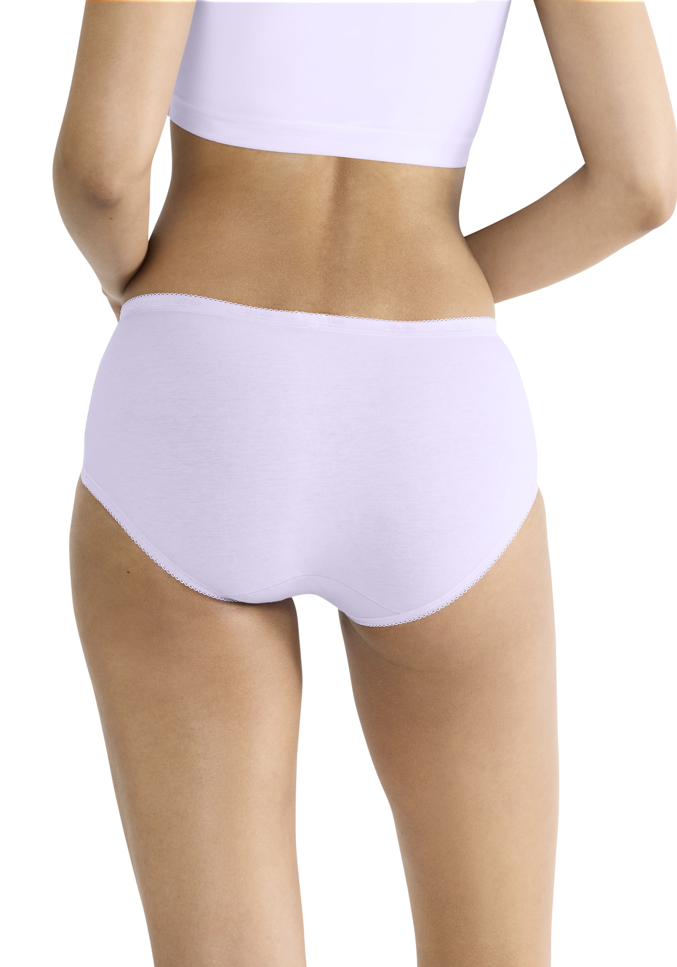 sloggi Midislip »Basic+«, (3er Pack), Baumwollmix, klassischer Stil, mittelhoher Bund, Softnähte