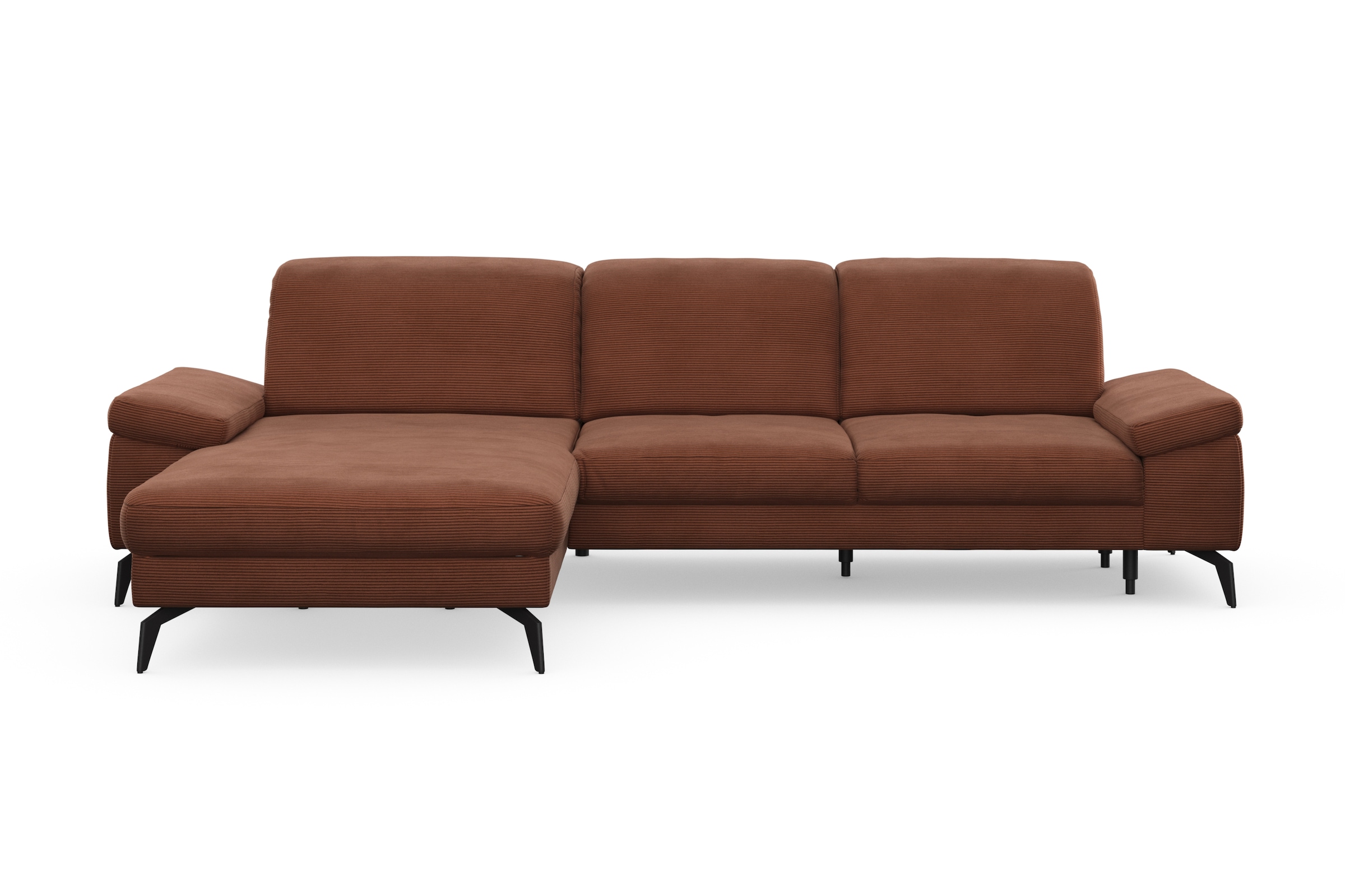sit&more Ecksofa »Cabana L-Form« Recamiere, wahlweise mit Sitztiefen-, Armlehnen- und Kopfteilfunktion
