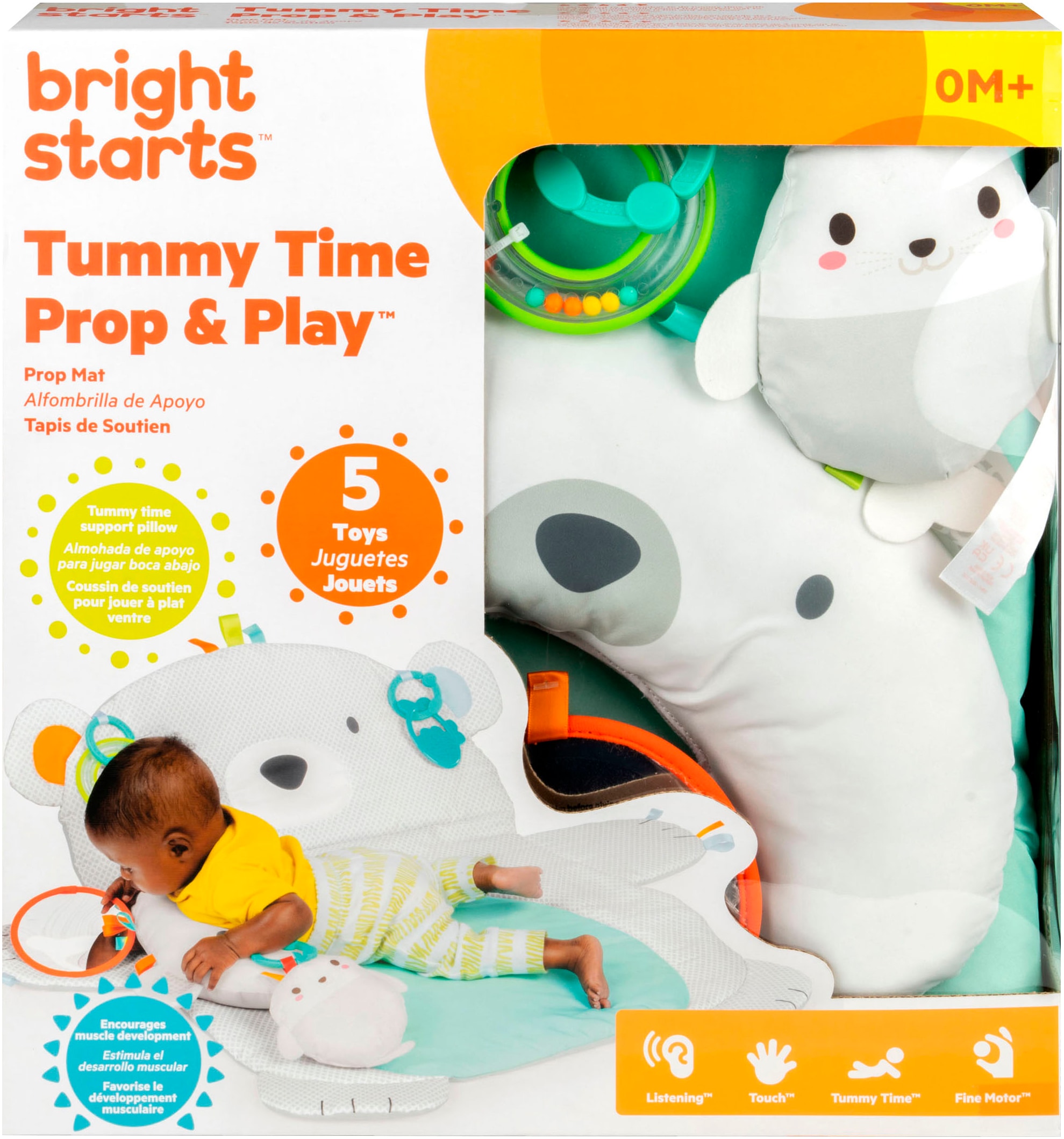 Bright Starts Jouet de préhension »Tummy Time Prop & Play™«