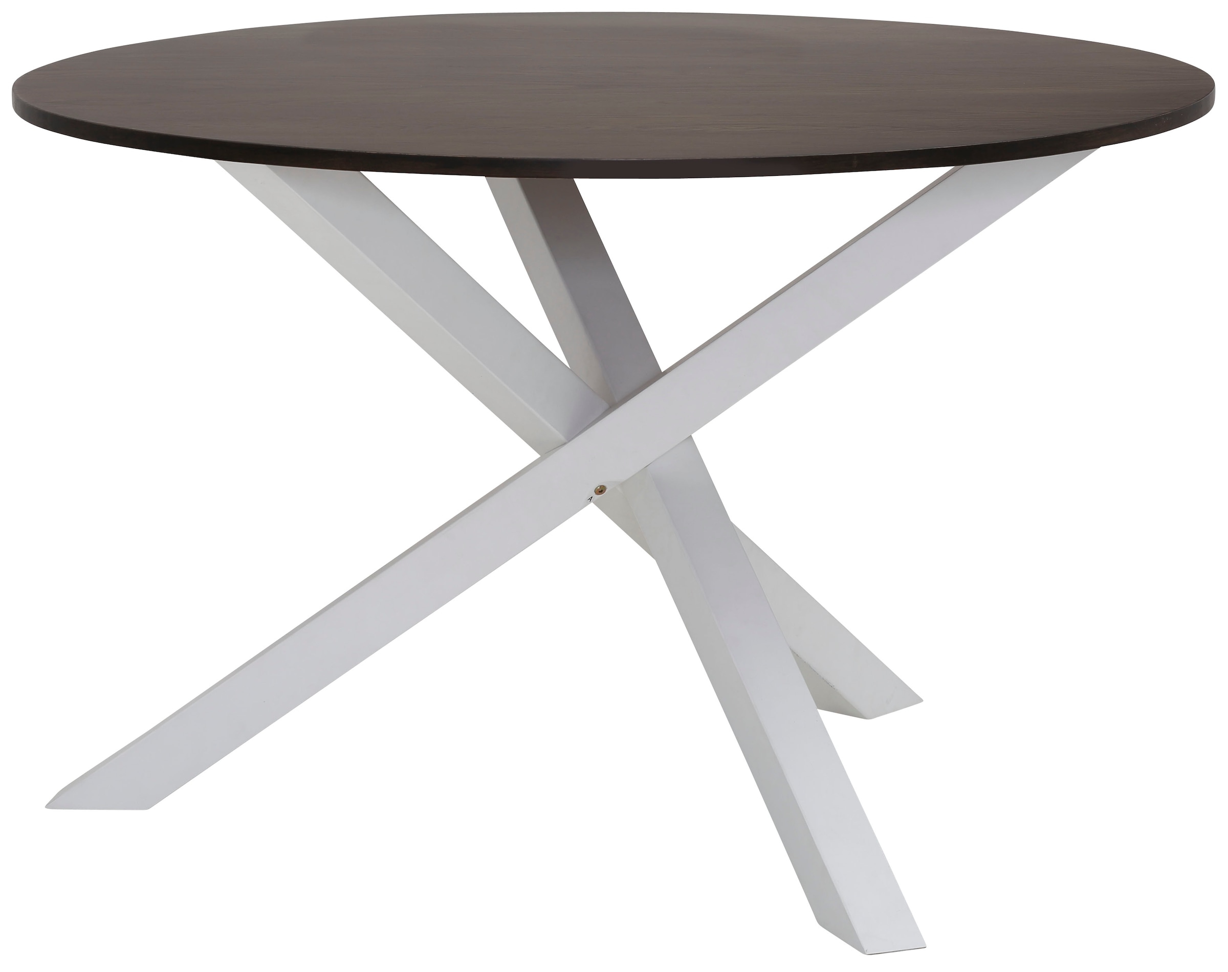 Image of Home affaire Esstisch »Bristol«, aus massivem schönem Kiefernholz, mit einzigartigem Beingestell, Durchmesser 120 cm bei Ackermann Versand Schweiz