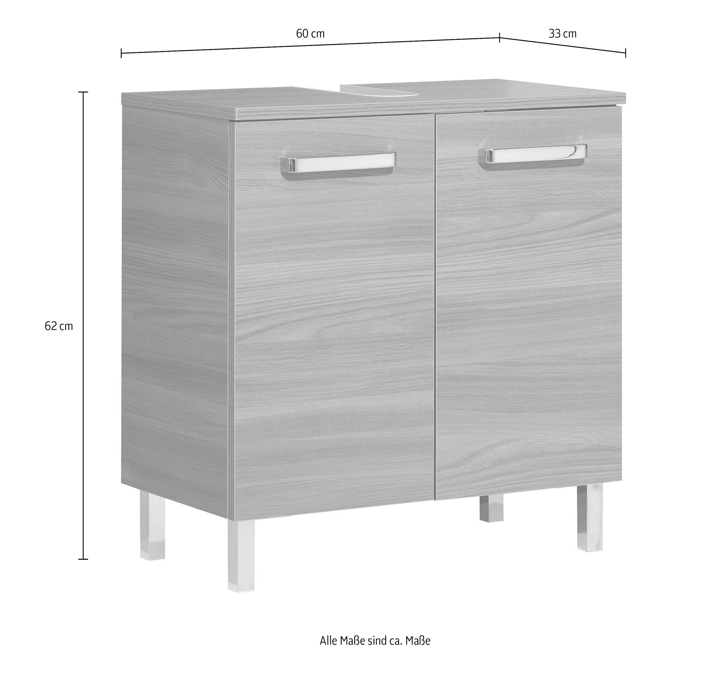 Saphir Armoire sous lavabo »mit Siphonausschnitt«