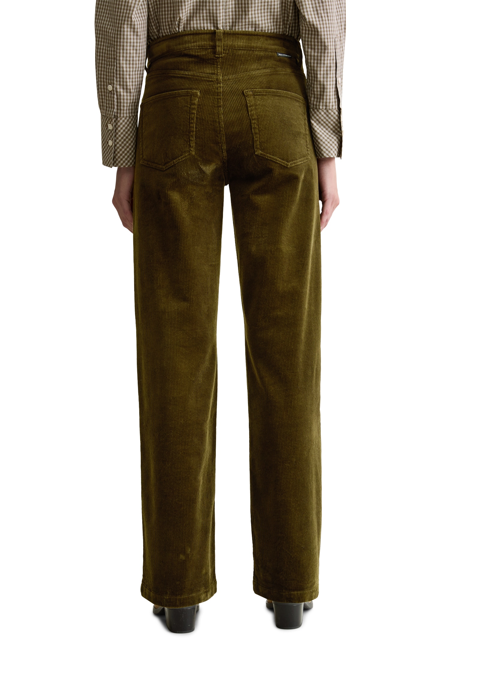 Marc O'Polo DENIM Cordhose »Tomma Wide«  mit Rippstruktur, aus Bio-Baumwoll-Mix, weites, gerades Bein