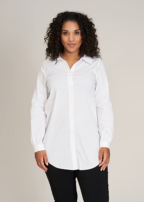 SANDGAARD Blusenshirt »Stockholm«, in extra langer Form und mit Elasthan-sandgaard 1