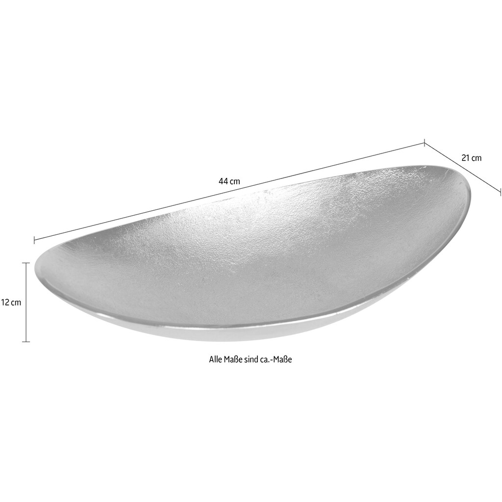 ARTRA Dekoschale »Lisa«, aus Aluminium, oval