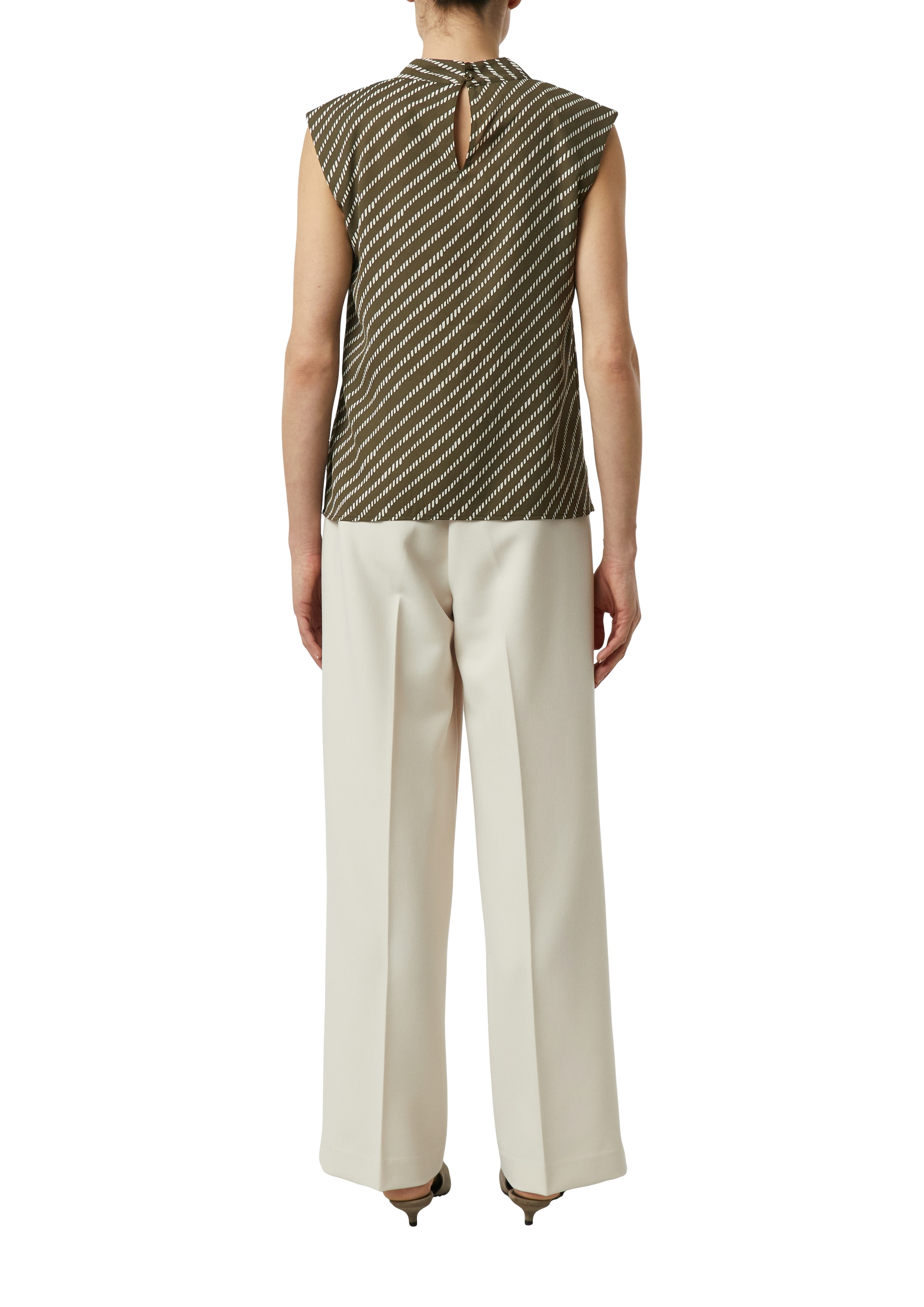 Comma Top chemisier mit Allover-Print