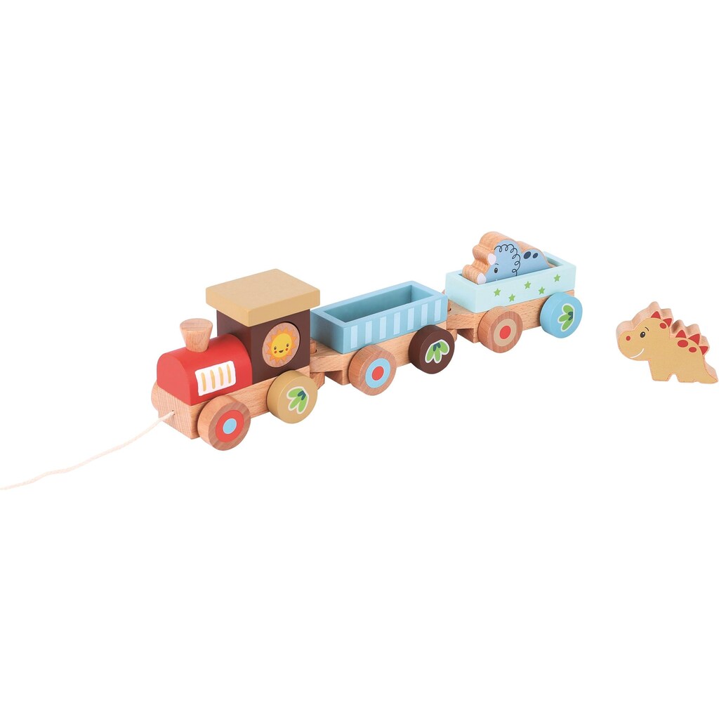 Spielba Nachziehspielzeug »Nachzieh-Zug Dino aus Holz«