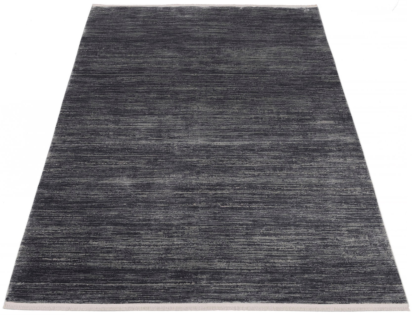 Image of OCI DIE TEPPICHMARKE Teppich "BESTSELLER GLORY" rechteckig 8 mm Höhe Glanz Viskose, mit Fransen, Hoch Tief Struktur, Vintage, Wohnzimmer