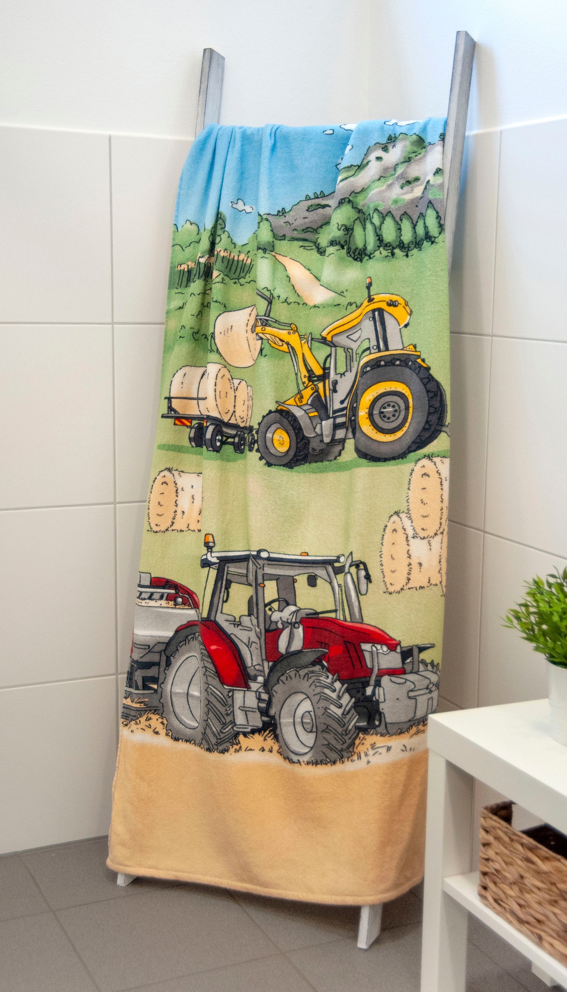 Herding Young Collection Badetuch »Traktor«, (1 St.), hochfarbig bedruckt  günstig kaufen