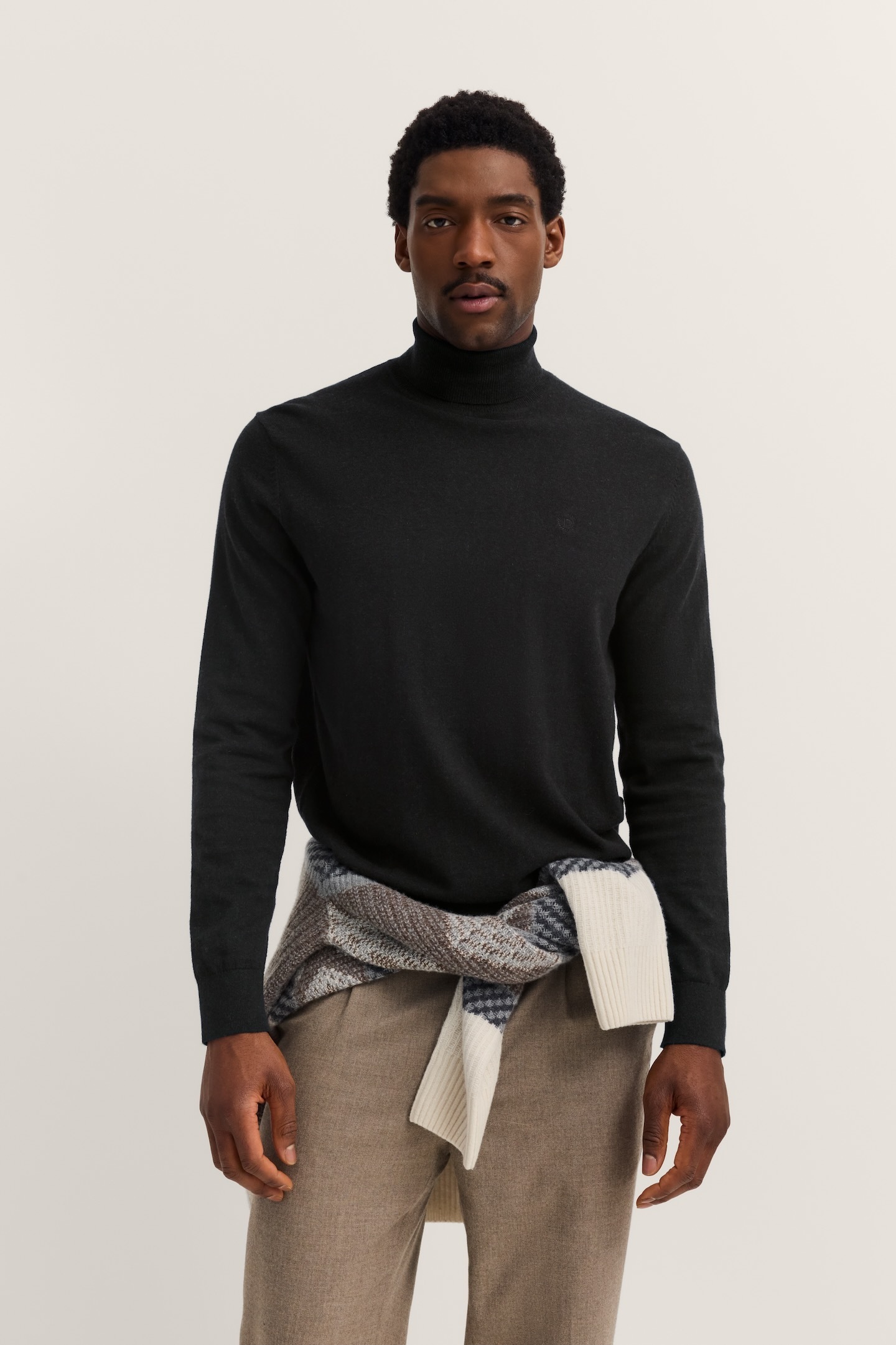 Image of bugatti Rollkragenpullover "Regular Fit" aus Baumwolle-Kaschmir