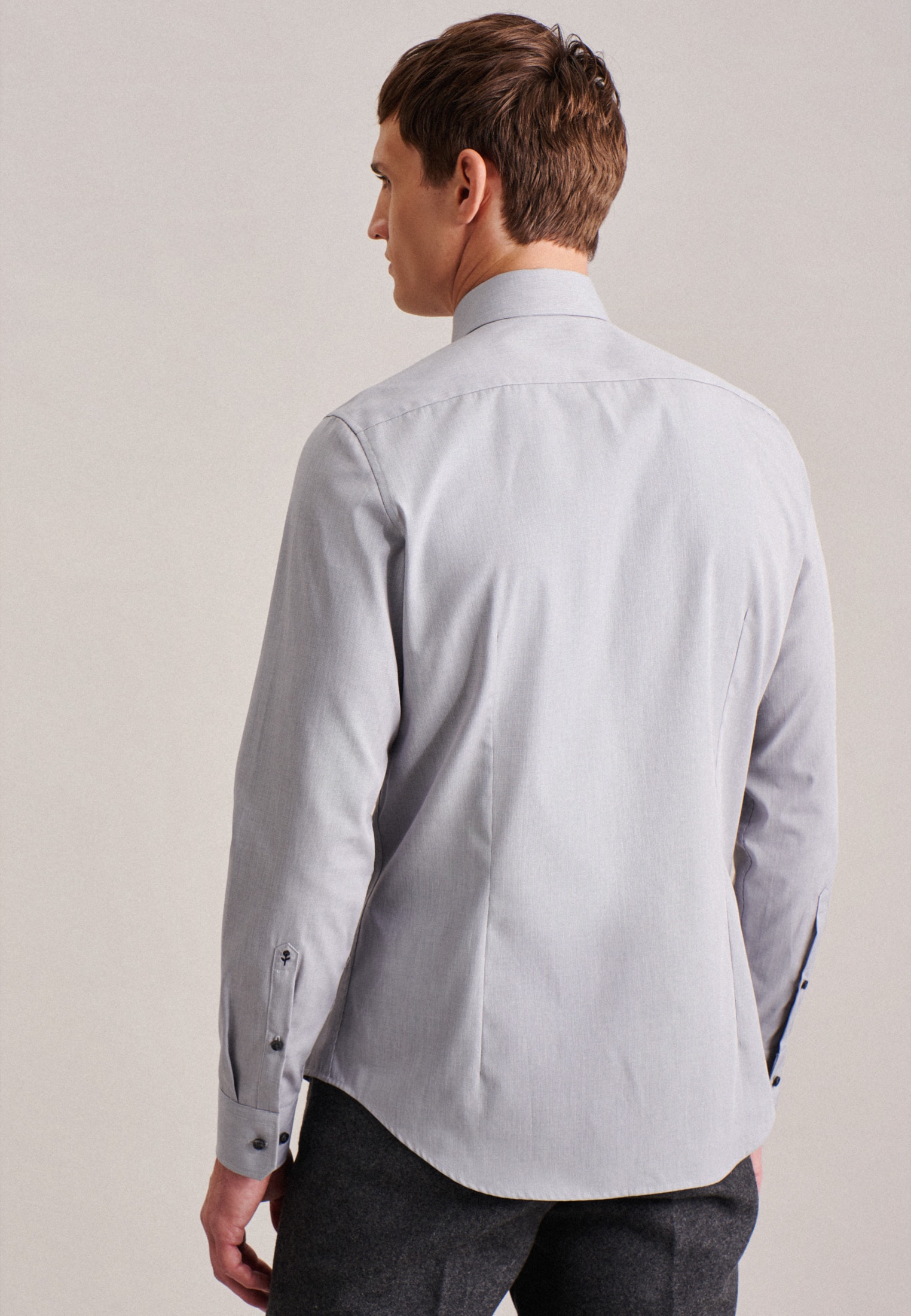seidensticker Businesshemd »Slim«, Slim Extra langer Arm Kentkragen Uni