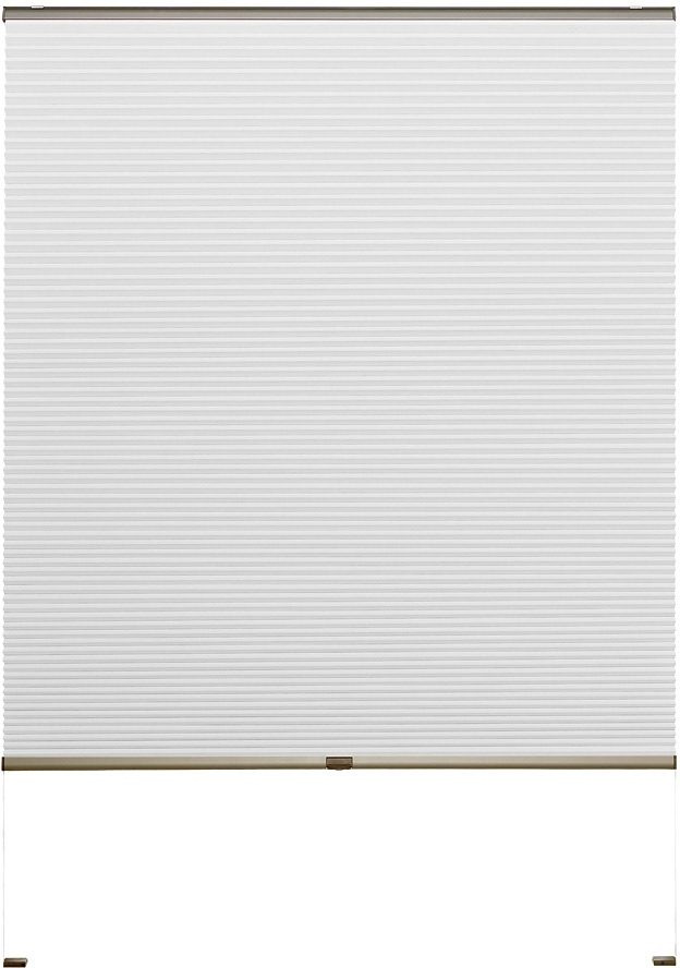 Image of Good Life Doppelplissee nach Mass »Rena«, verdunkelnd, energiesparend, mit Bohren, verspannt, bronzefarbene Profilschiene bei Ackermann Versand Schweiz