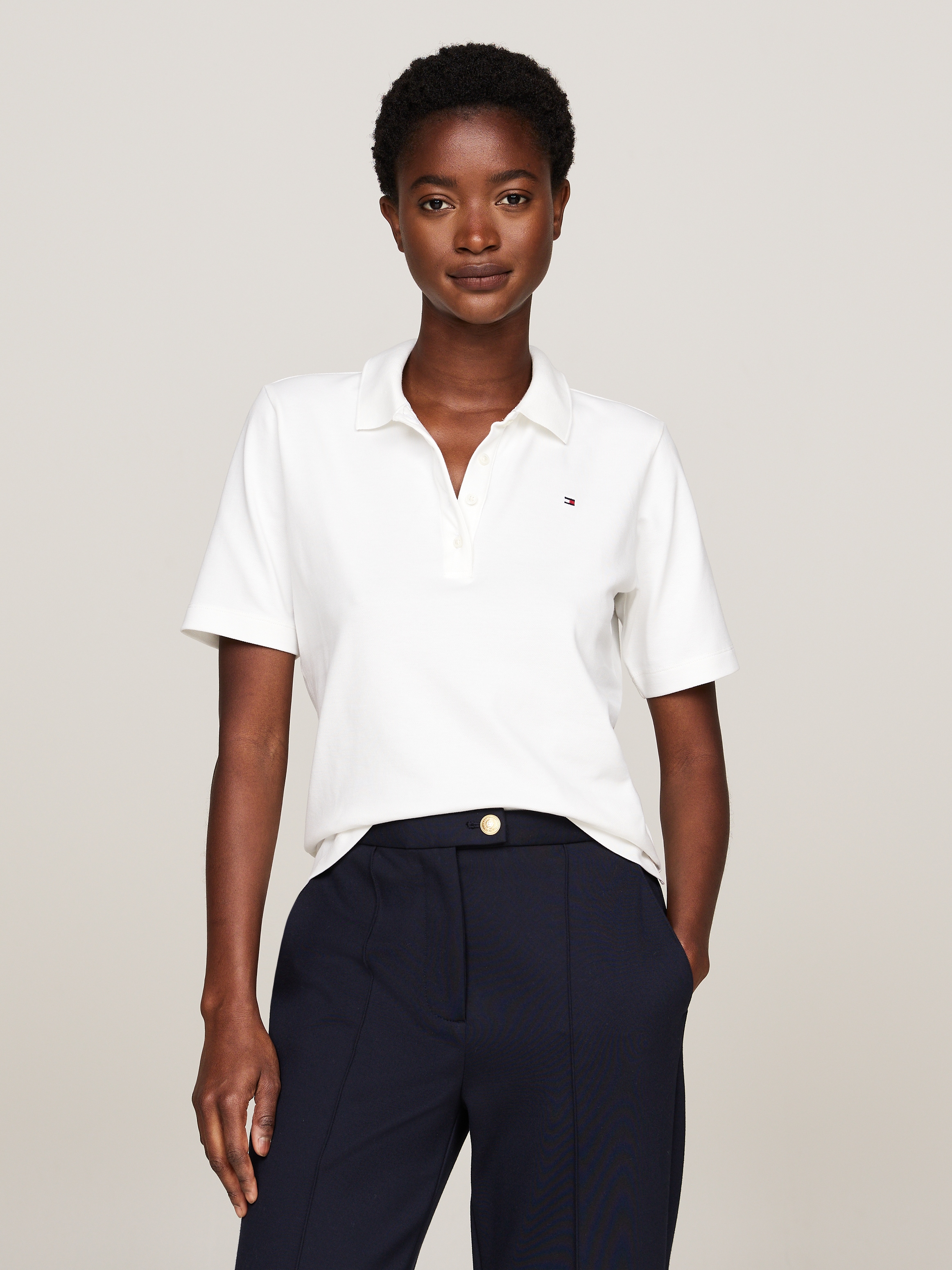 Tommy Hilfiger Poloshirt »1985 REG PIQUE POLO« mit Logo-Stickerei, Seitenschlitze, Regular Fit