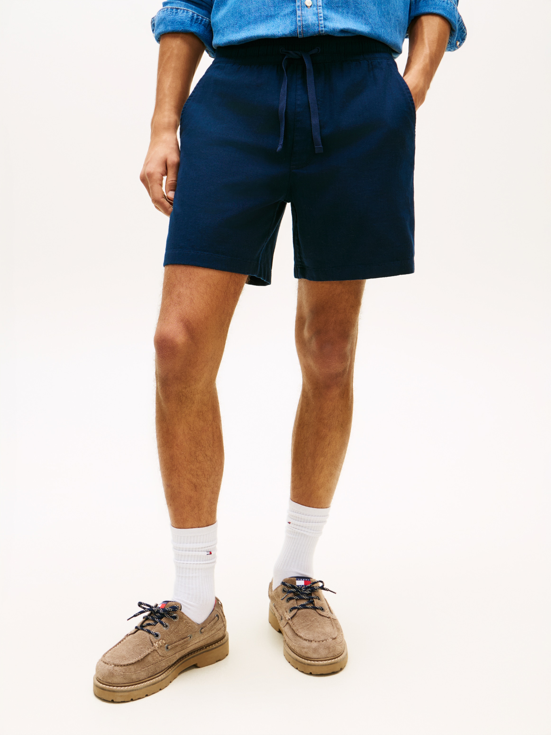 Image of Tommy Jeans Shorts "LINEN BLEND PULL-ON" Regular fit mit praktischen Taschen