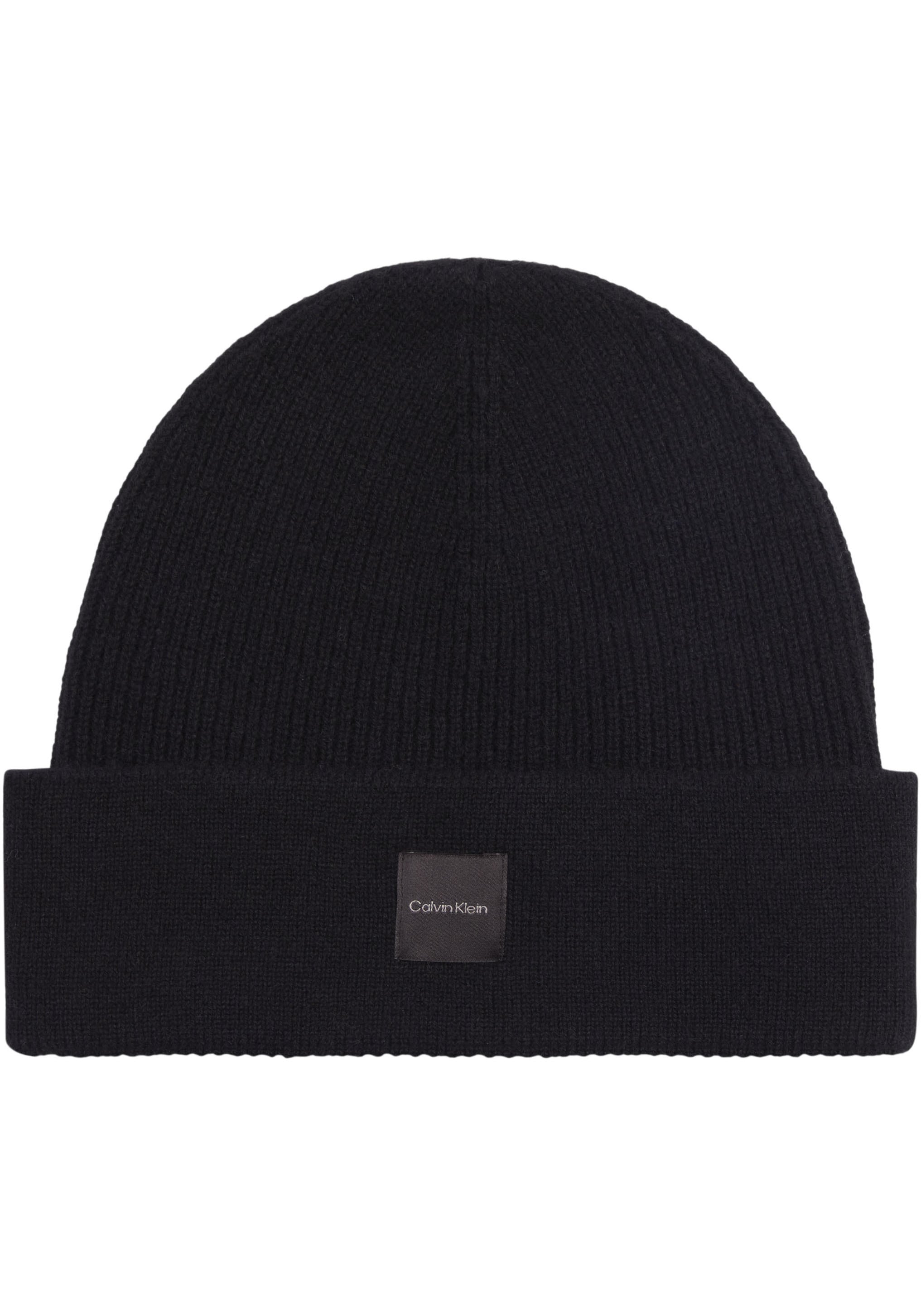 Beanie »CASHMERE CHUNKY OPEN RIB BEANIE«, mit Logopatch