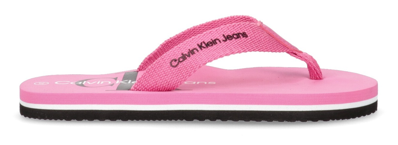 Image of Calvin Klein Jeans Zehentrenner »LOGO PRINT«, mit auffälligem Logoschriftzug an der Innensohle bei Ackermann Versand Schweiz