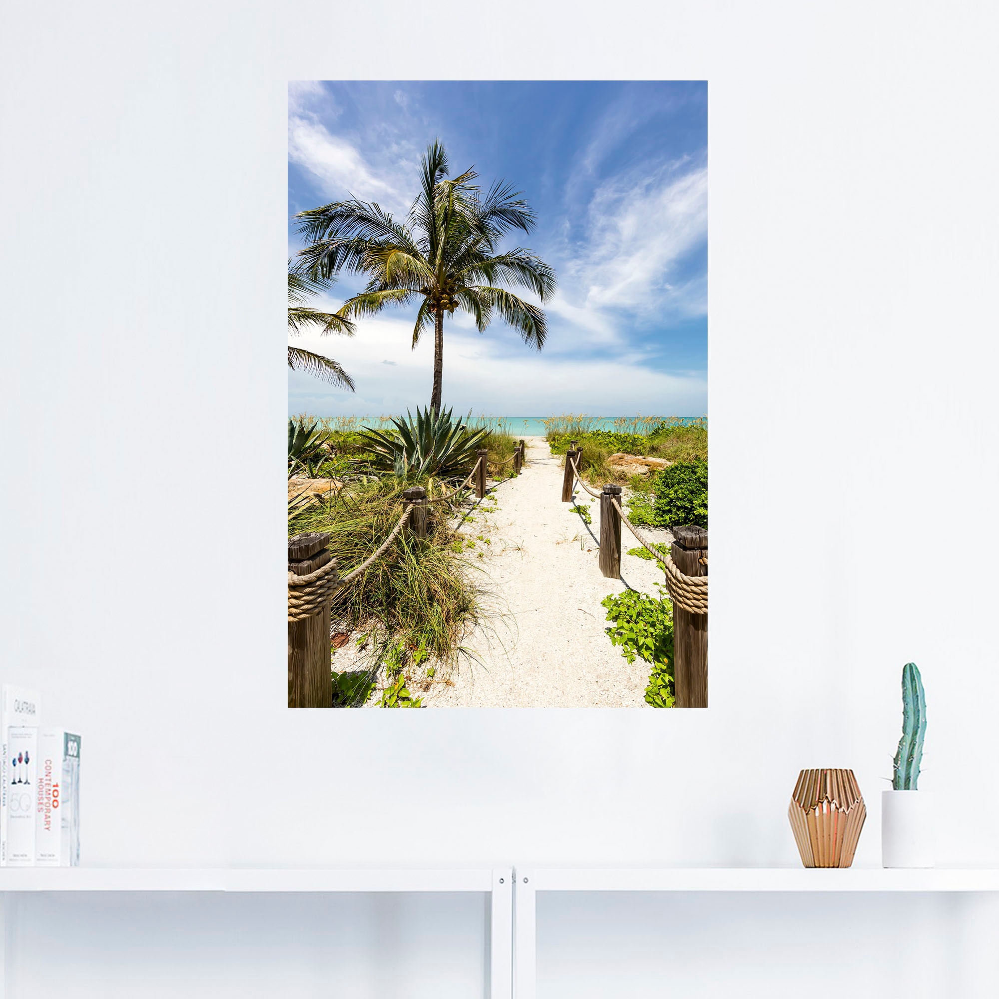 Artland Wandbild »Weg zum Strand II«, Strandbilder, (1 St.), als Alubild, Outdoorbild, Poster, Wandaufkleber in verschied. Grössen