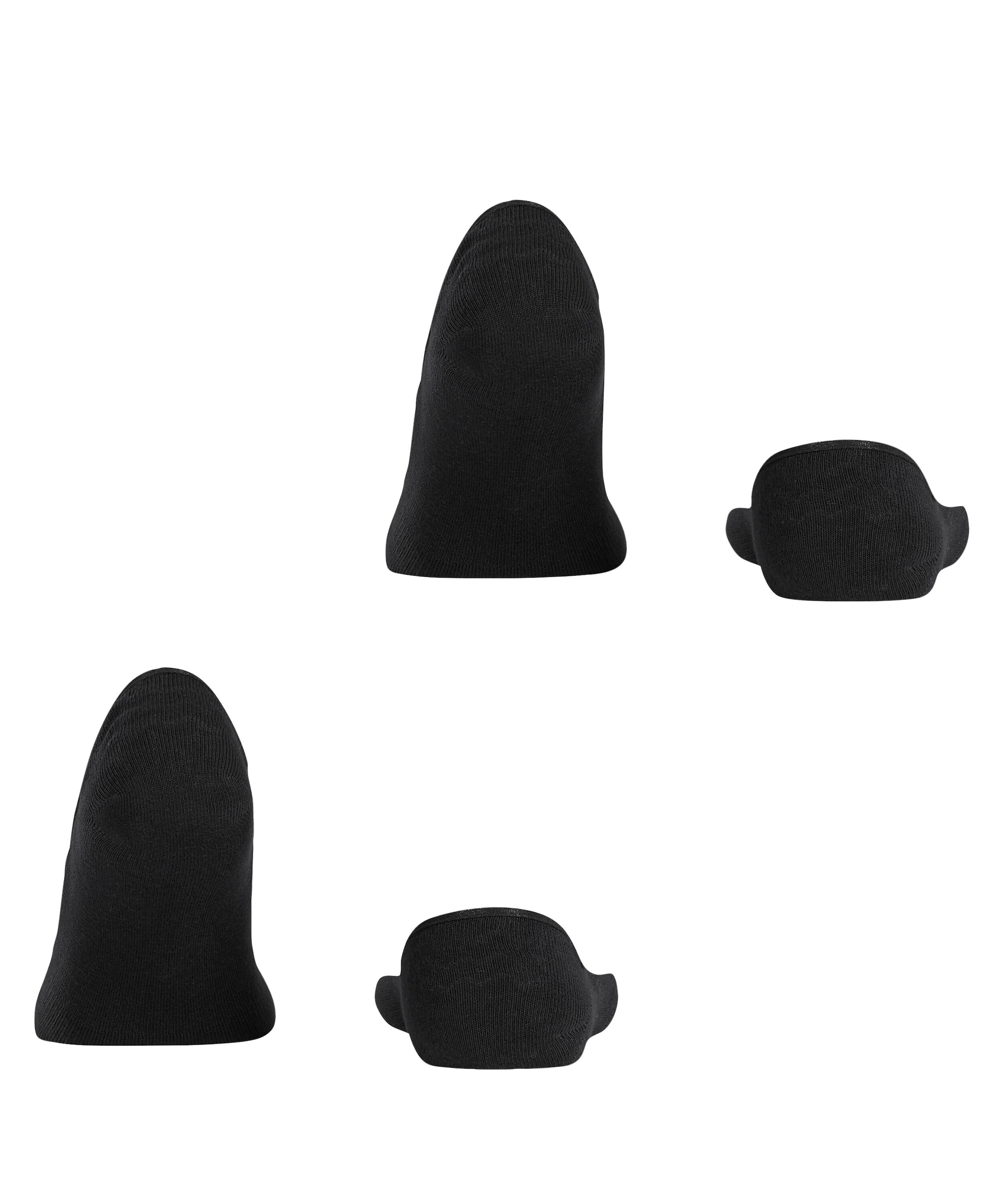 Esprit Chaussons »Basic Uni« 2 paires,  chaussettes invisibles, mélange coton, design sportif