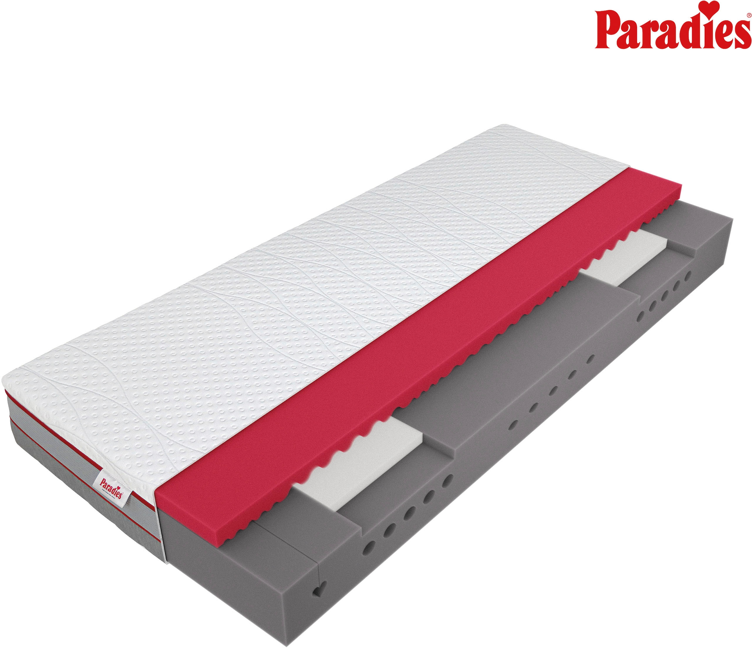 Image of Paradies Kaltschaummatratze "Neuheit: Paradies Perfekta KS, 90x200, 140x200 cm & weitere Grössen" 22 cm hoch Raumgewicht: 35 kg/m³ 1 Stk. tlg. Maximaler Komfort mit Memoryschaum und Klimaregulierung