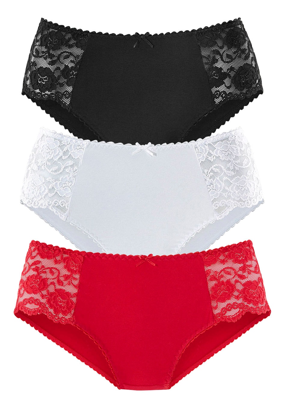 Image of petite fleur by Lascana Hüftslip 3er-Pack, aus elastischer Baumwoll-Qualität