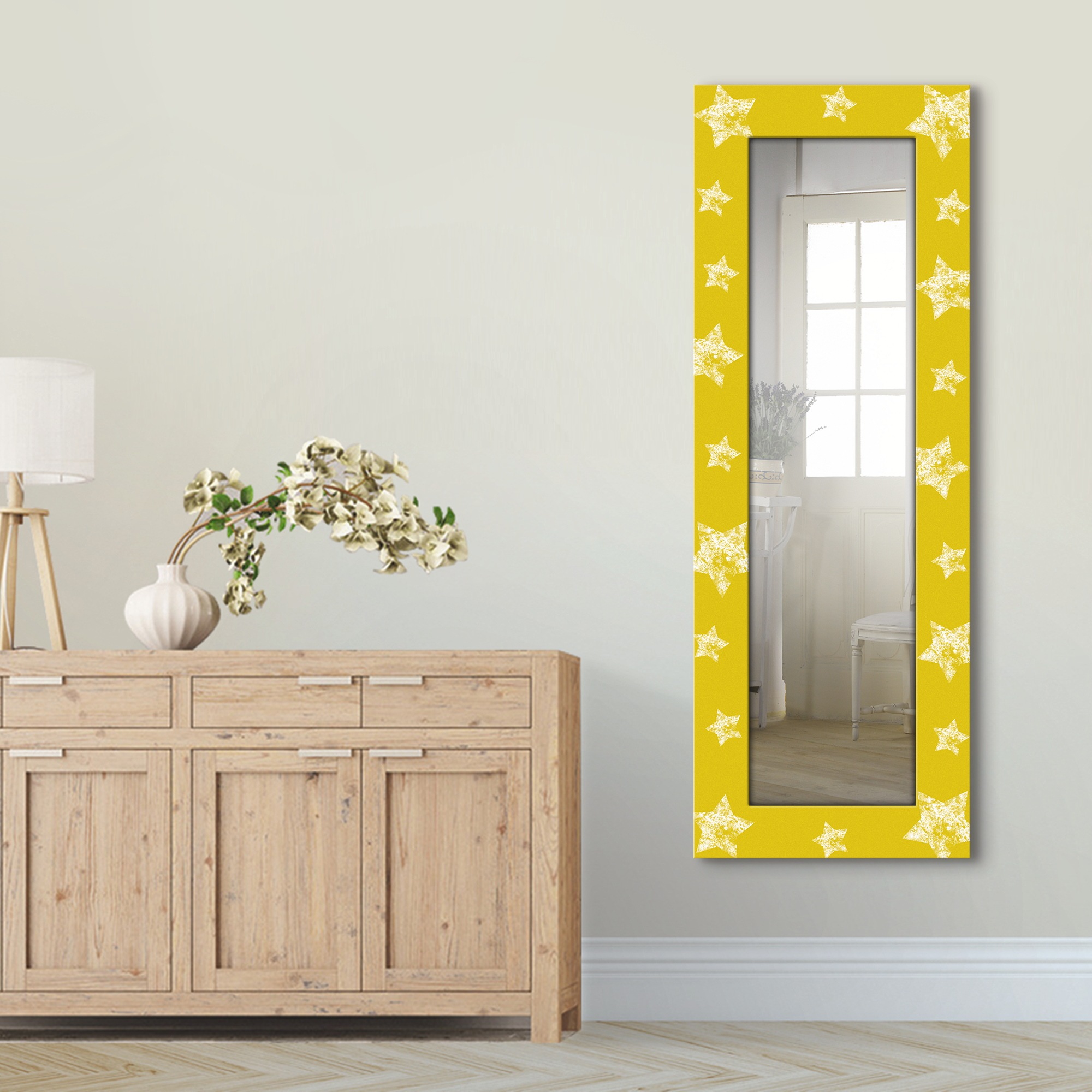 Image of Artland Dekospiegel »Sterne«, gerahmter Ganzkörperspiegel mit Motivrahmen, geeignet für kleinen, schmalen Flur, Flurspiegel, Mirror Spiegel gerahmt zum Aufhängen bei Ackermann Versand Schweiz