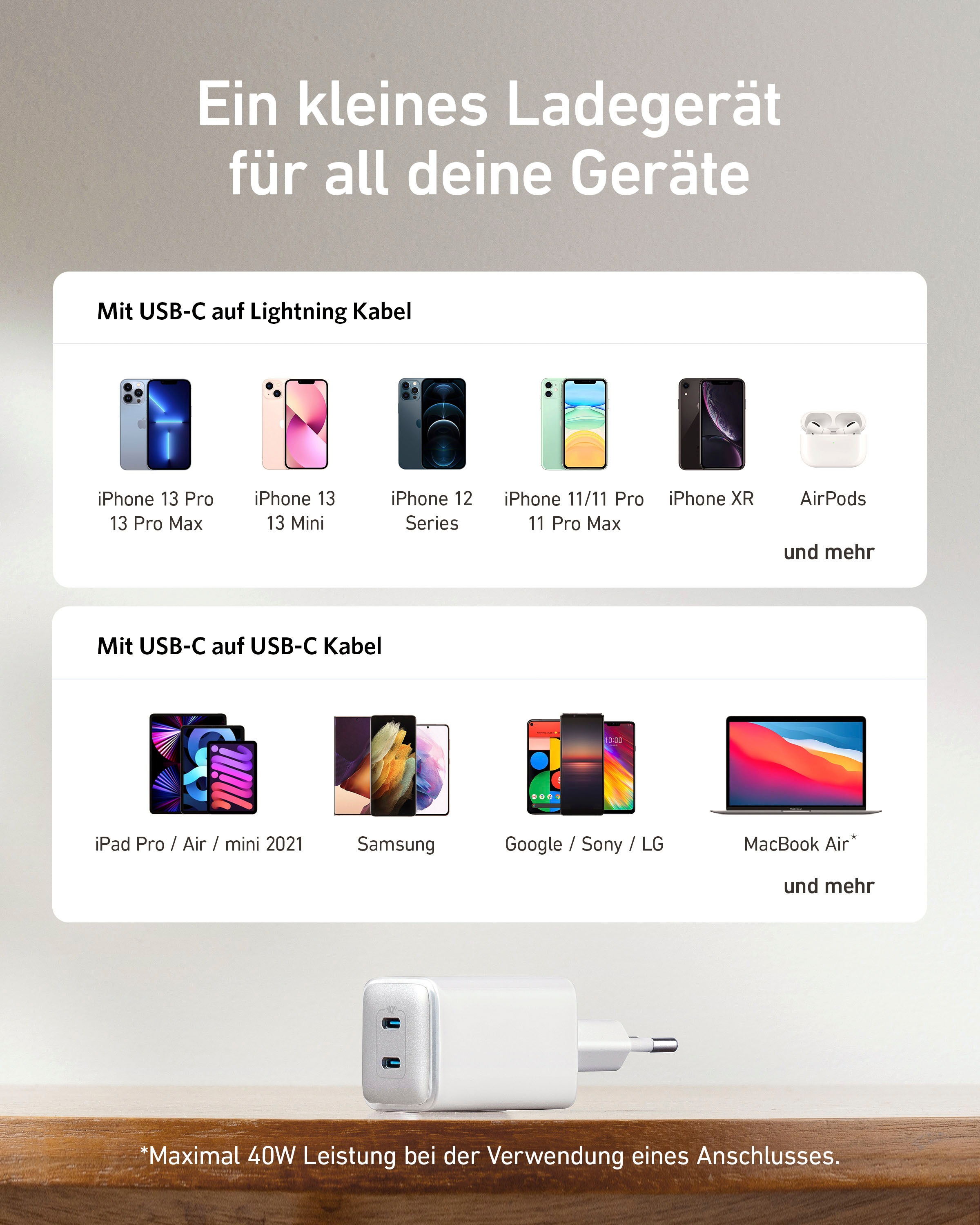 Anker Smartphone-Ladegerät »PowerPort III«