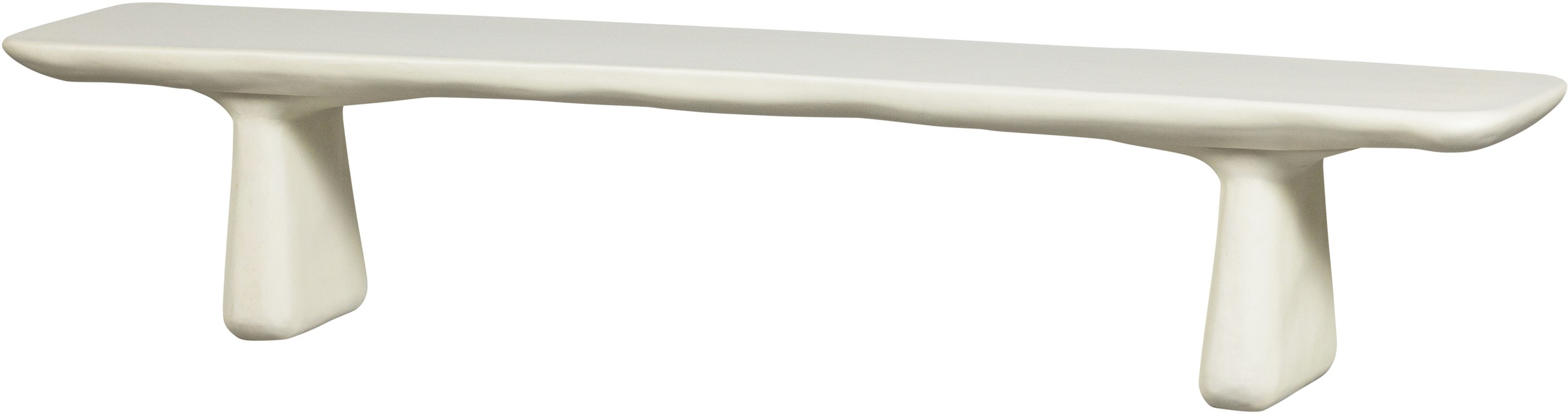 Image of WOOOD Sitzbank "Loggia Fiber Reinforced Polymer organische Form H 45 x B 227 x T 40 cm" Tragkraft 350 kg, extrembelastbares material, für innen und aussen