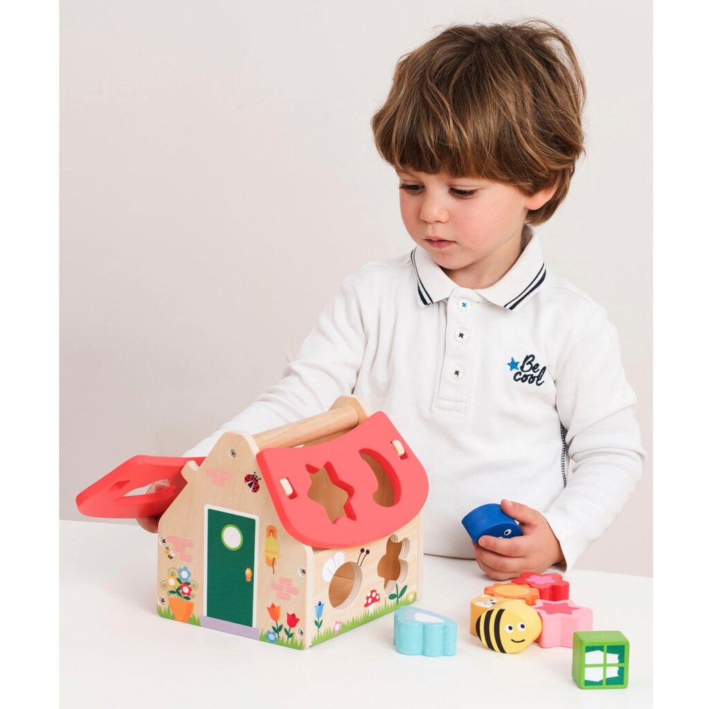 New Classic Toys® Steckspielzeug »Holzspielzeug, Educational - Haus«, FSC®- schützt Wald - weltweit