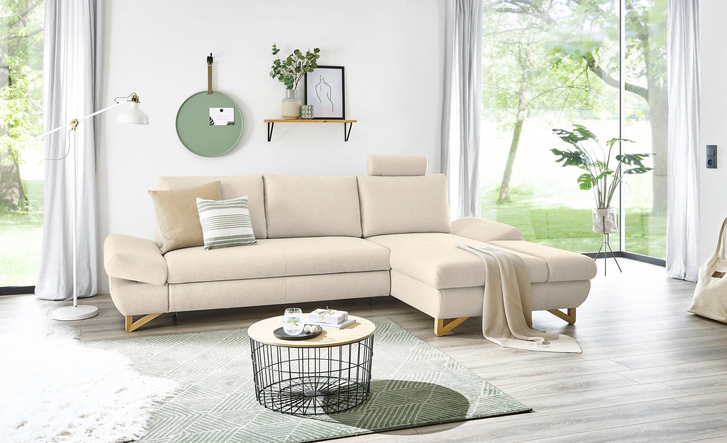 Home affaire Ecksofa »City/Giron, L-Form,« verstellbare Armlehnen mit Rasterfunktion