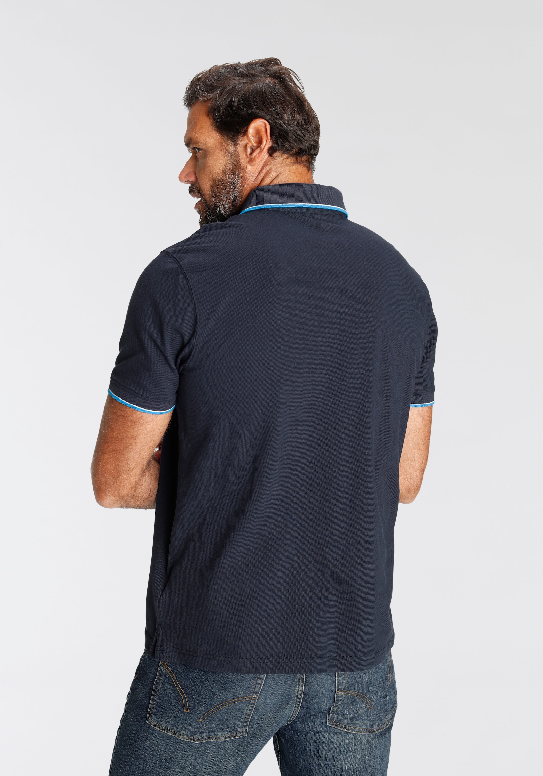 ♕ Man\'s World Poloshirt, mit modischem Print versandkostenfrei auf