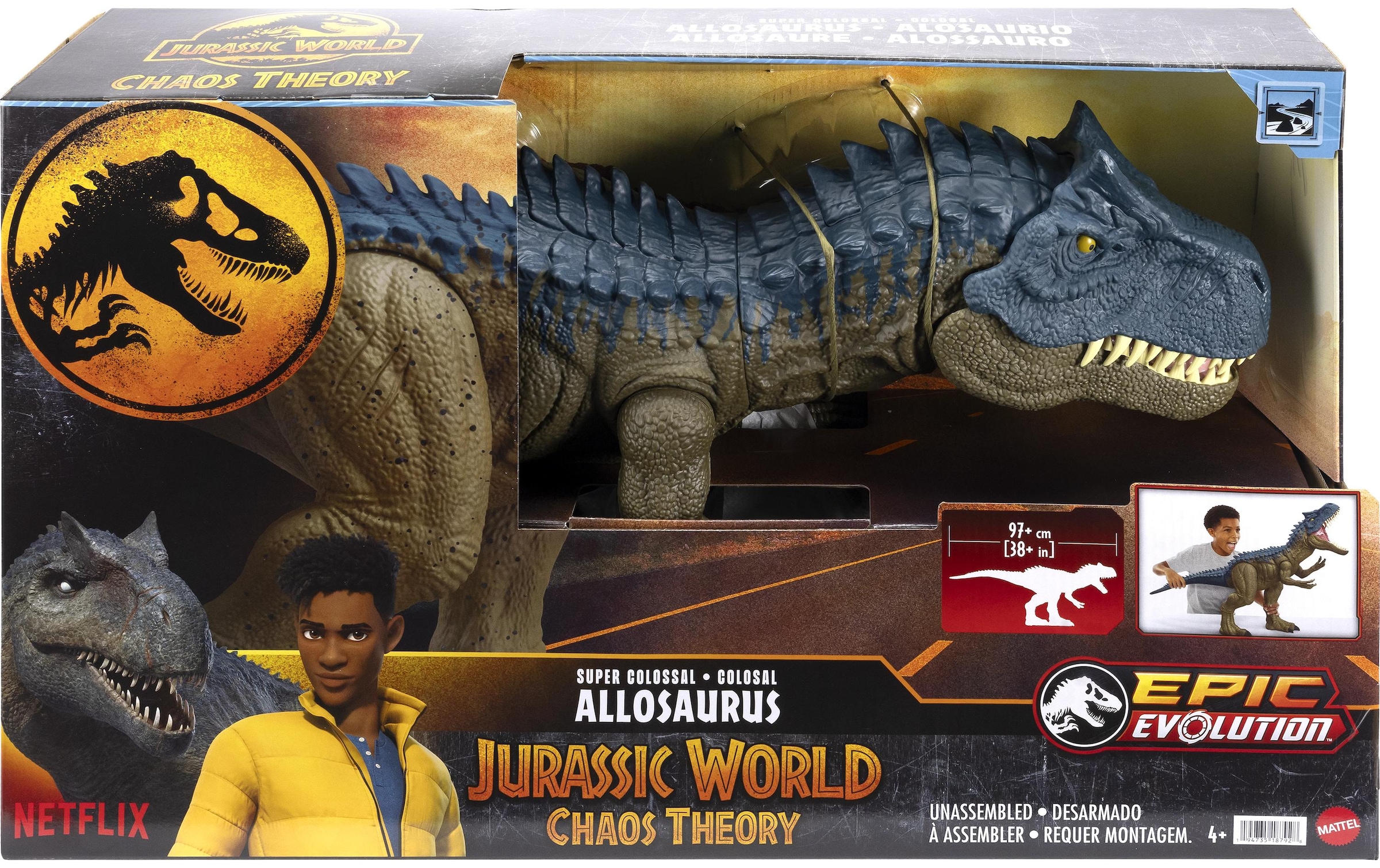 Mattel® Spielfigur »Jurassic World Super Colossal Allosaurus 90 cm«