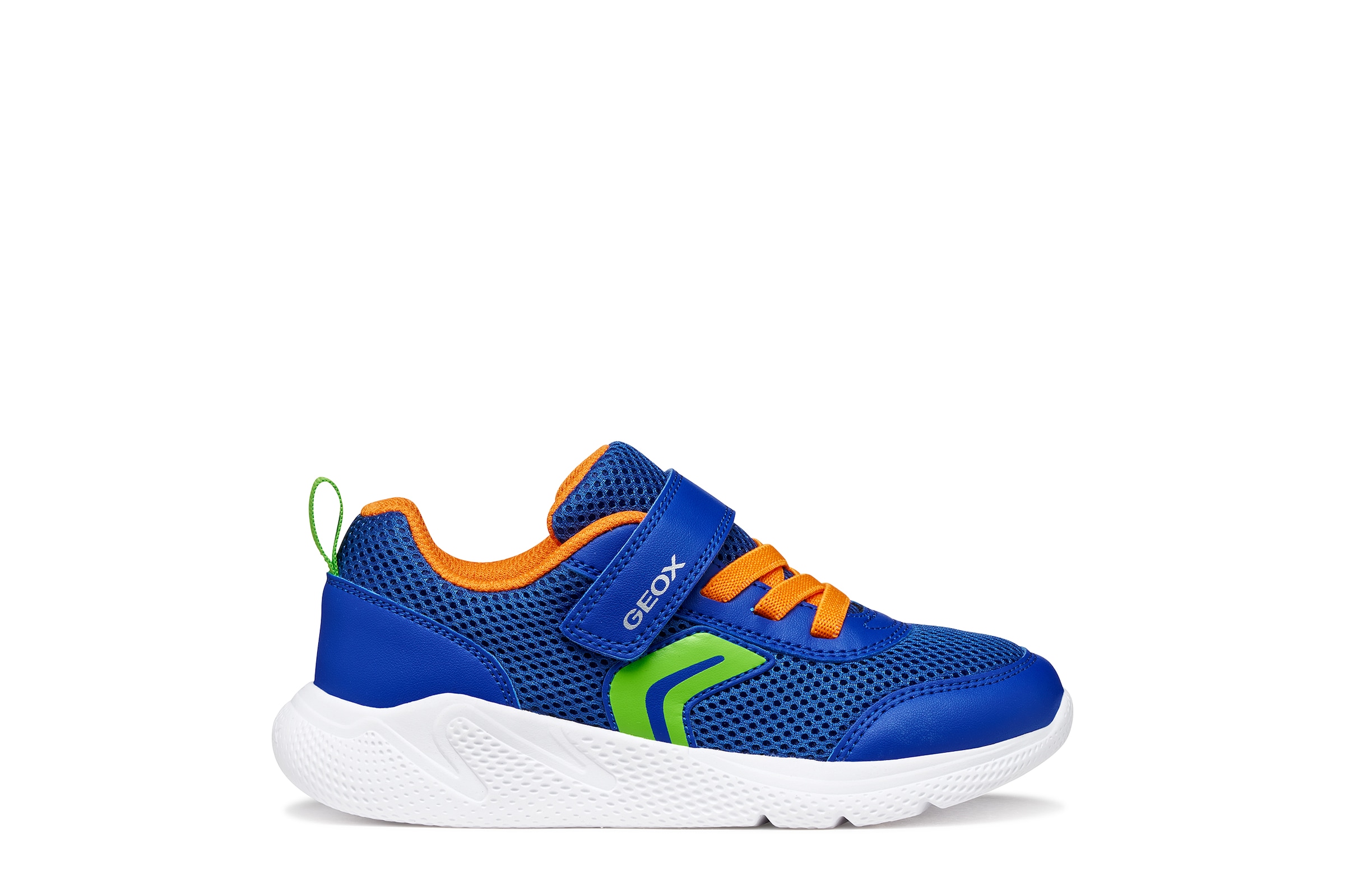 Geox Sneaker »J SPRINTYE BOY«  Halbschuh mit bunten Besätzen, Grössenschablone zum Download