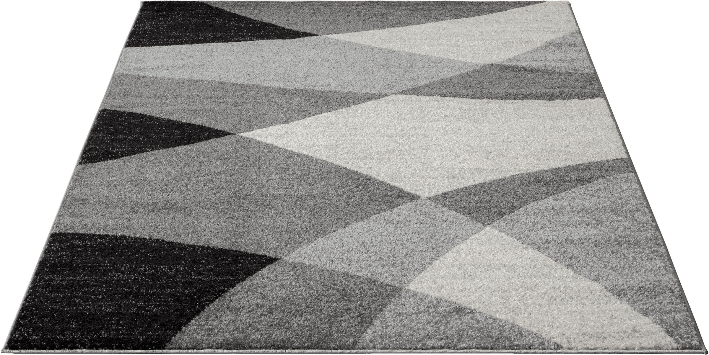 merinos Teppich »Thales 6100«, rechteckig, Kurzflorteppich mit Konturenschnitt, Wohnzimmer