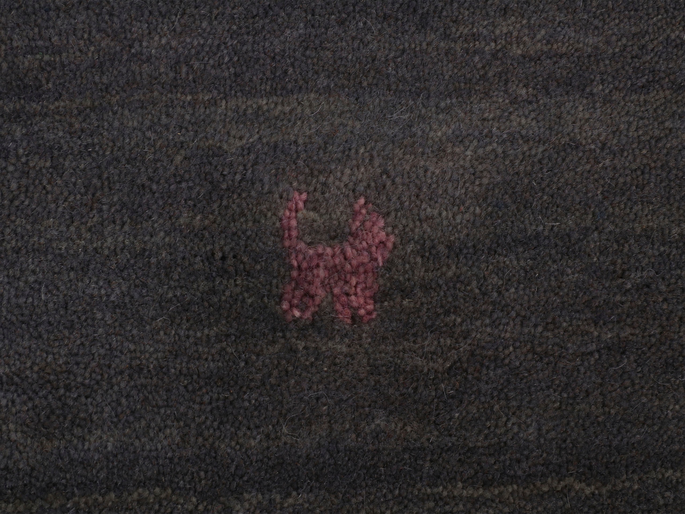 carpetfine Wollteppich »Gabbeh Uni, auch als Läufer erhältlich«, rechteckig, 15 mm Höhe, reine Wolle, handgewebt, Gabbeh Loom Tiermotiv, grosse Farbauswahl