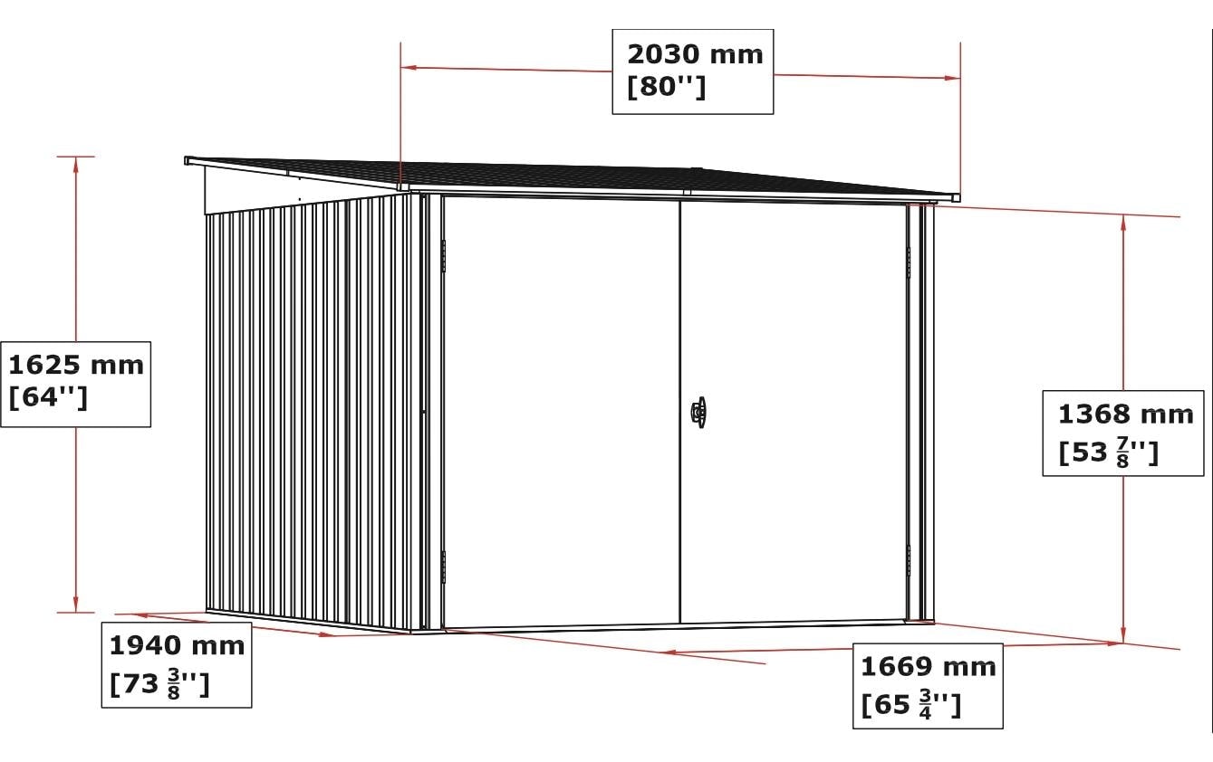  Gartenhaus »Bicycle Store 6 x 6«