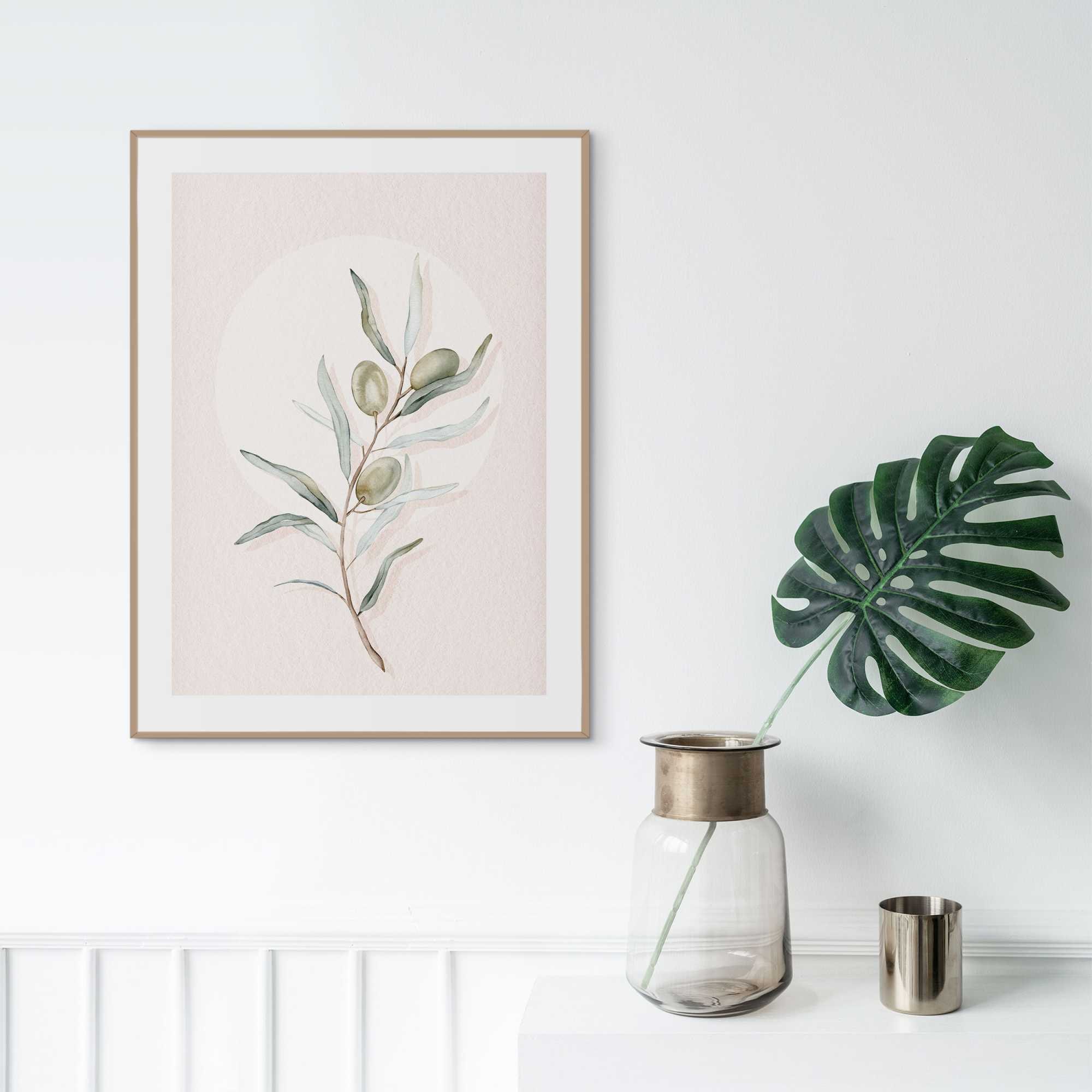 Image of Reinders Bild mit Rahmen "Circle Olives"