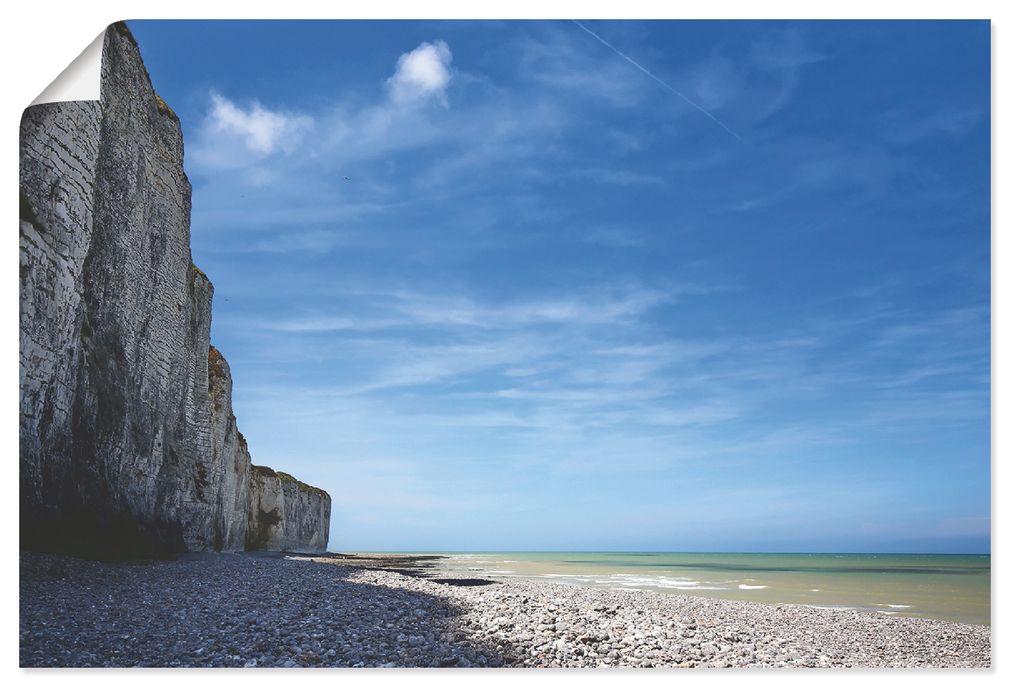 Image of Artland Wandbild »St. Valery en Caux«, Küste, (1 St.), in vielen Grössen & Produktarten - Alubild / Outdoorbild für den Aussenbereich, Leinwandbild, Poster, Wandaufkleber / Wandtattoo auch für Badezimmer geeignet bei Ackermann Versand Schweiz